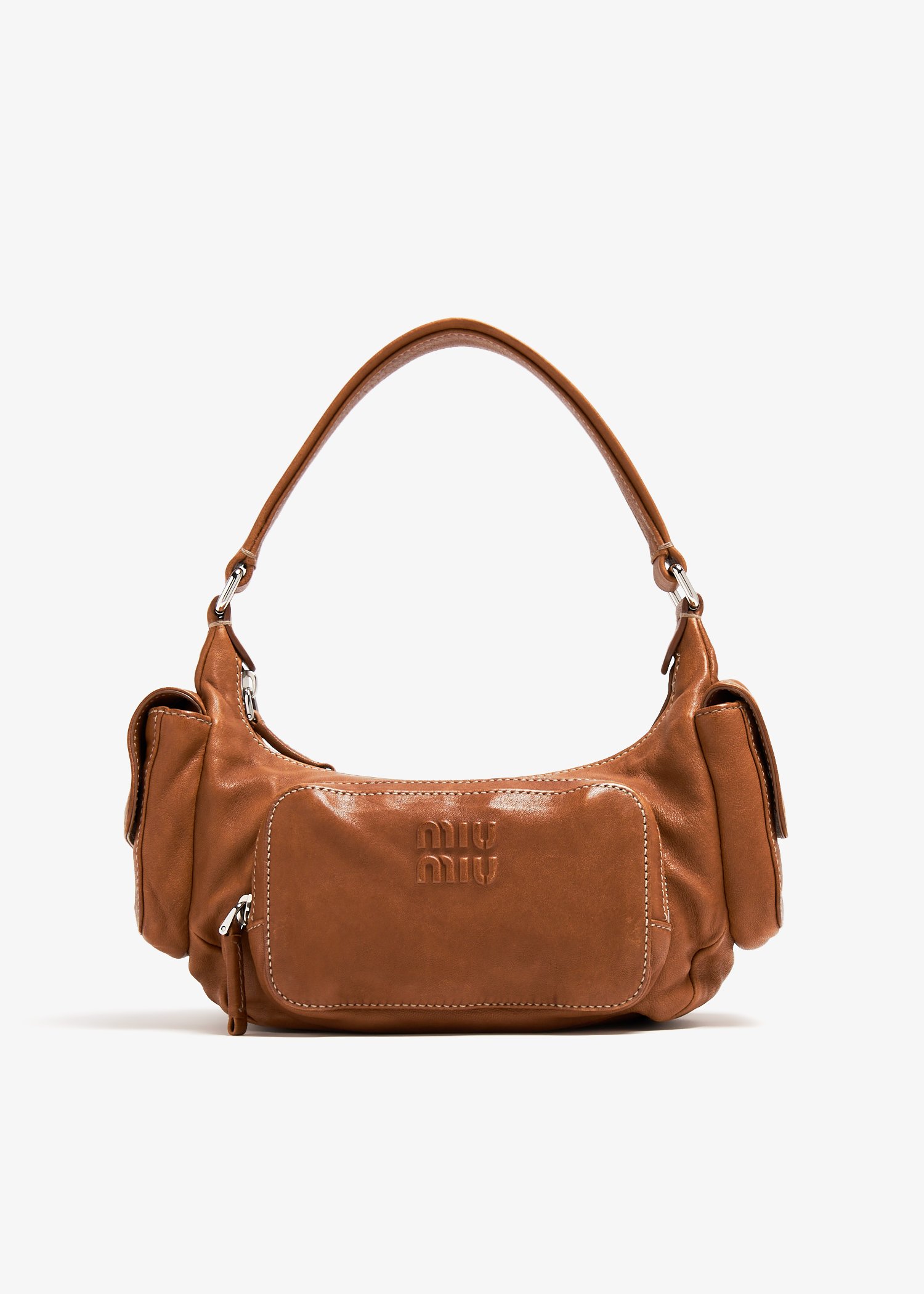 

Leather Pocket bag, Brown