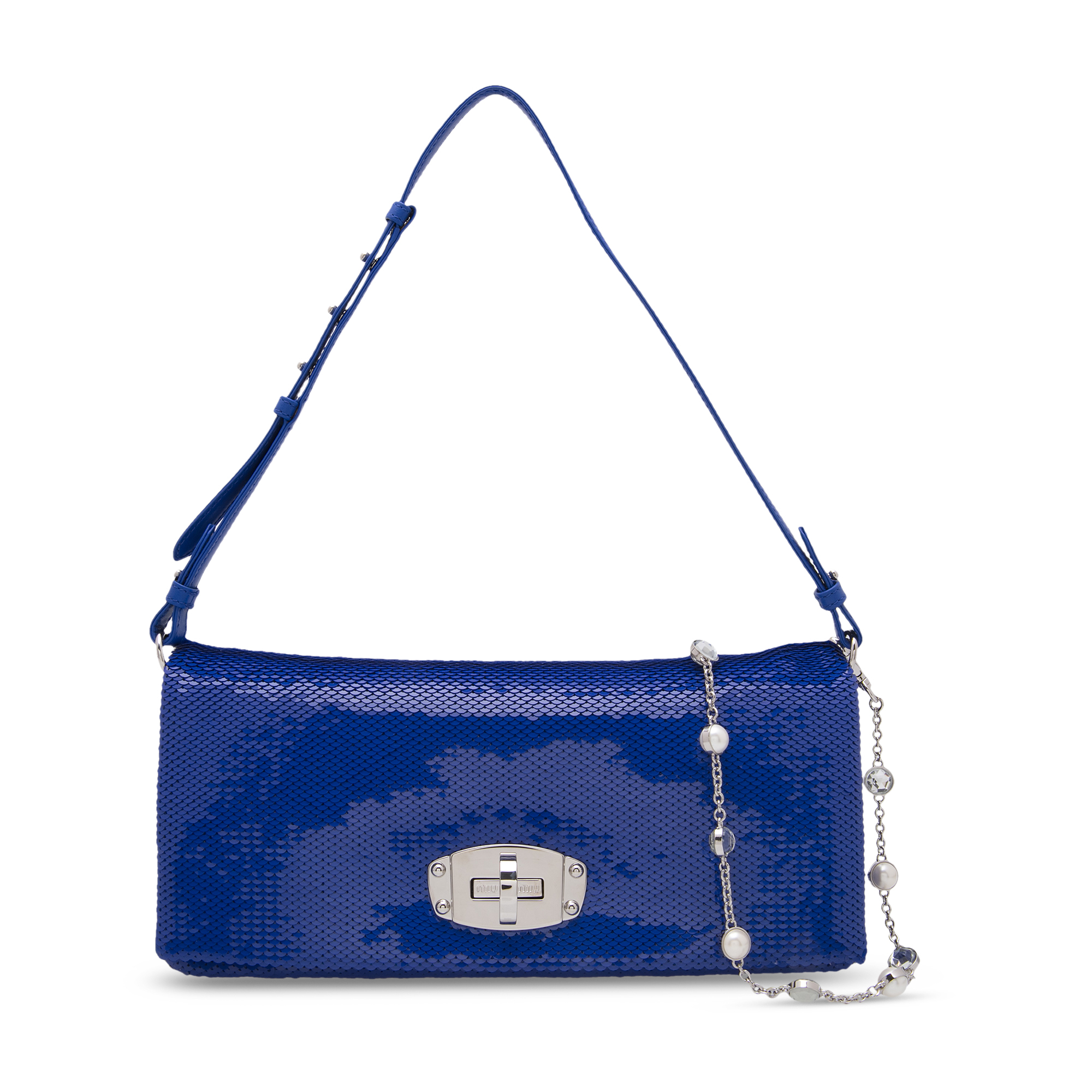 

Crystal shoulder bag, Blue