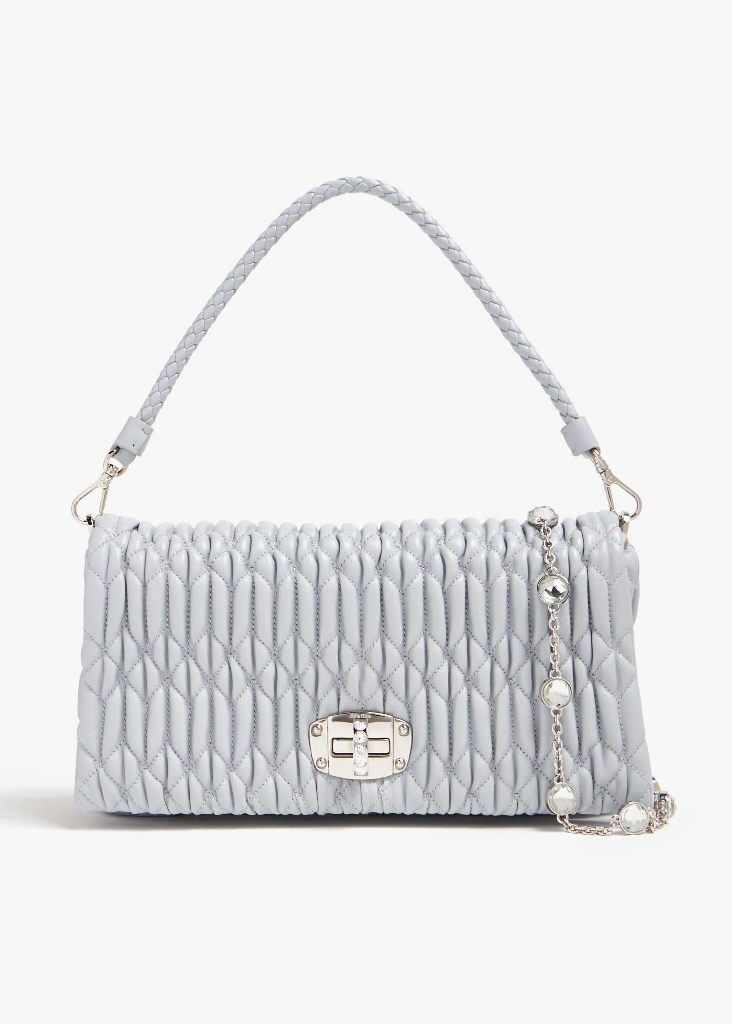 

Iconic Crystal Cloqué bag, Blue