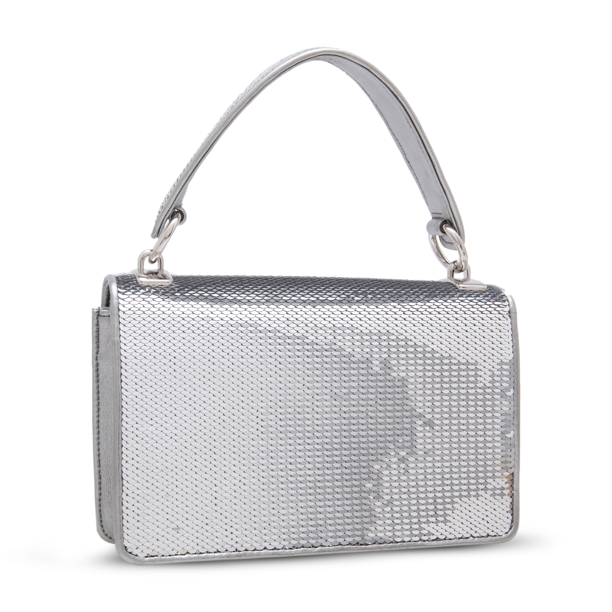 

Sequin shoulder bag, Silver