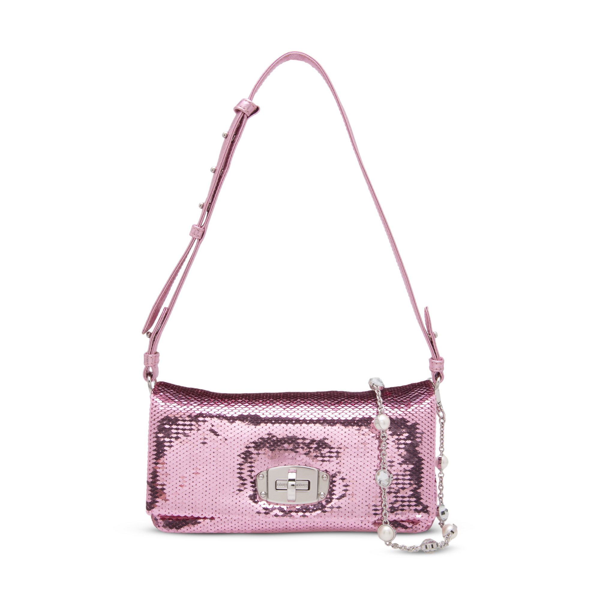 

Crystal shoulder bag, Pink