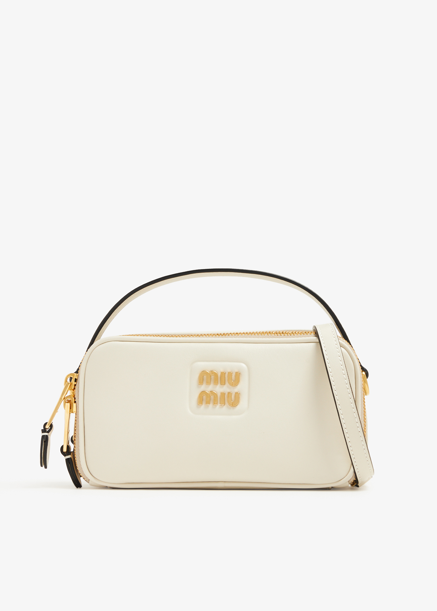 

Leather shoulder bag, White