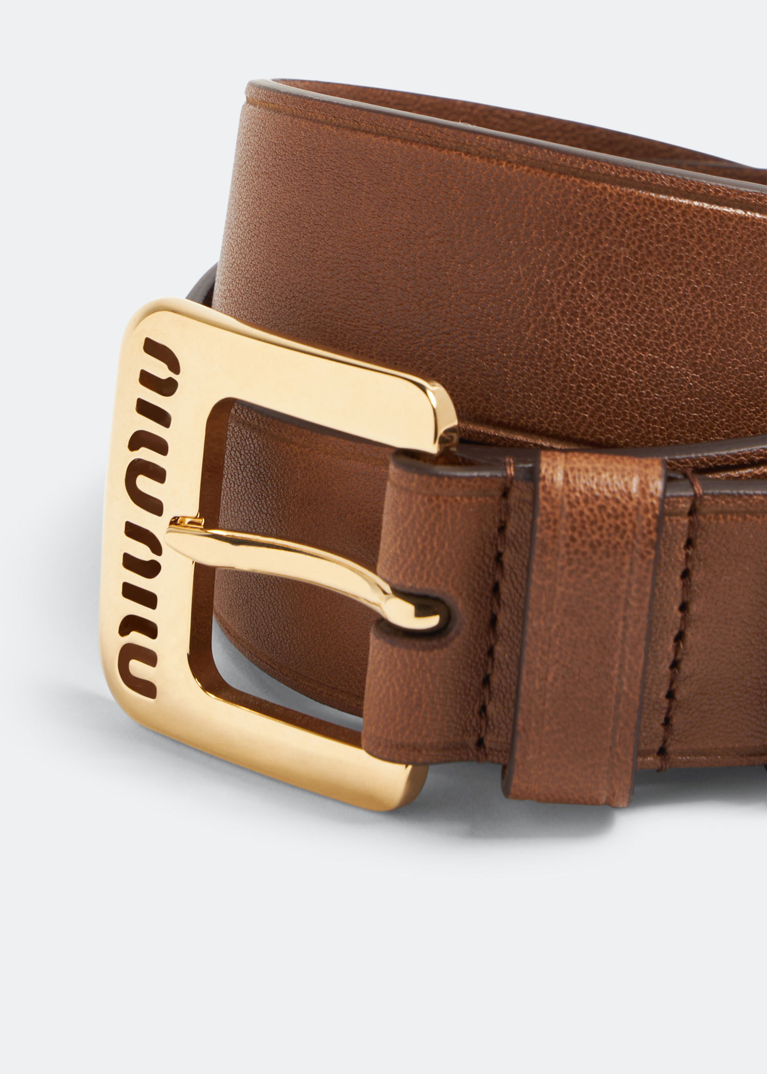 

Nappa leather belt, Brown