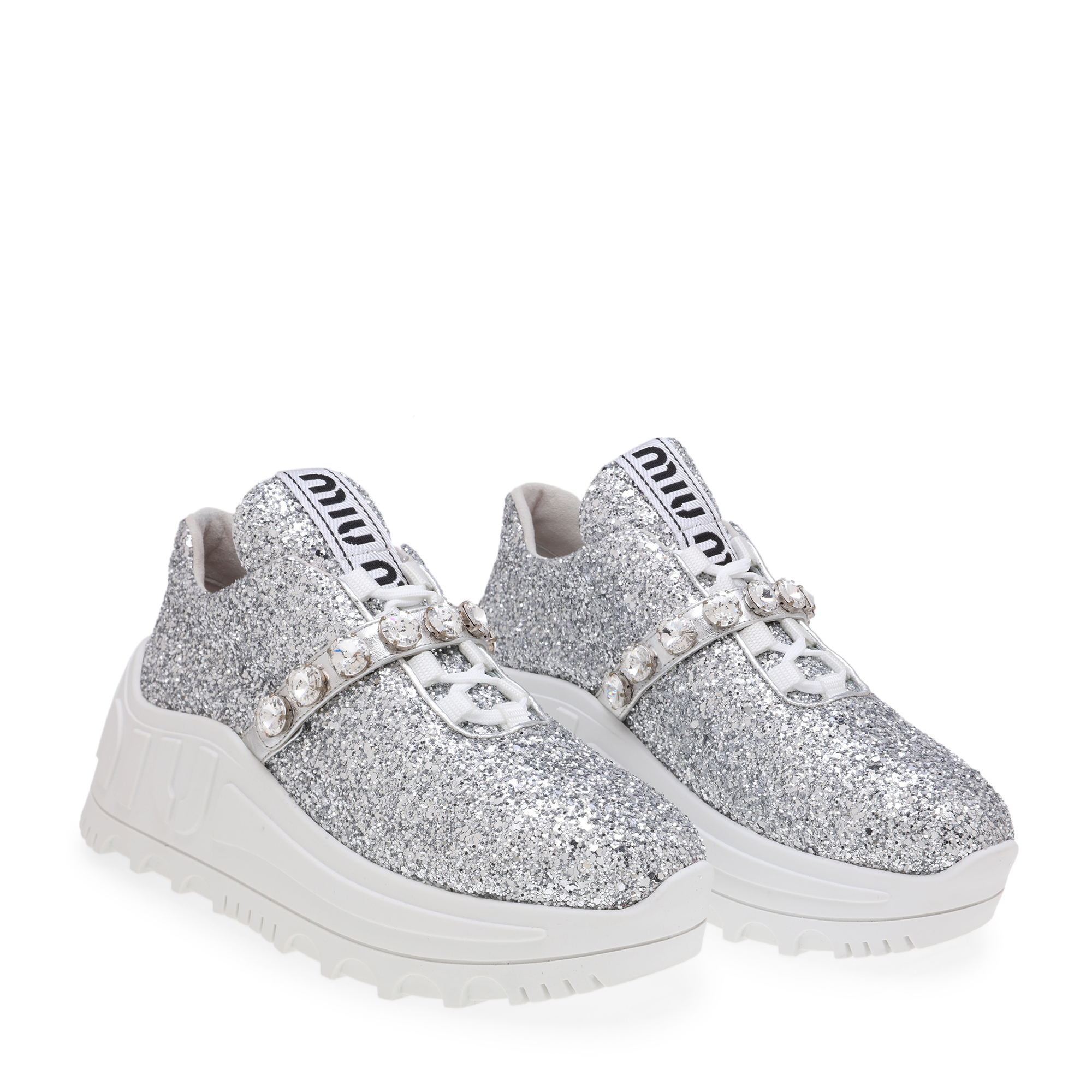 

Glitter sneakers, Silver