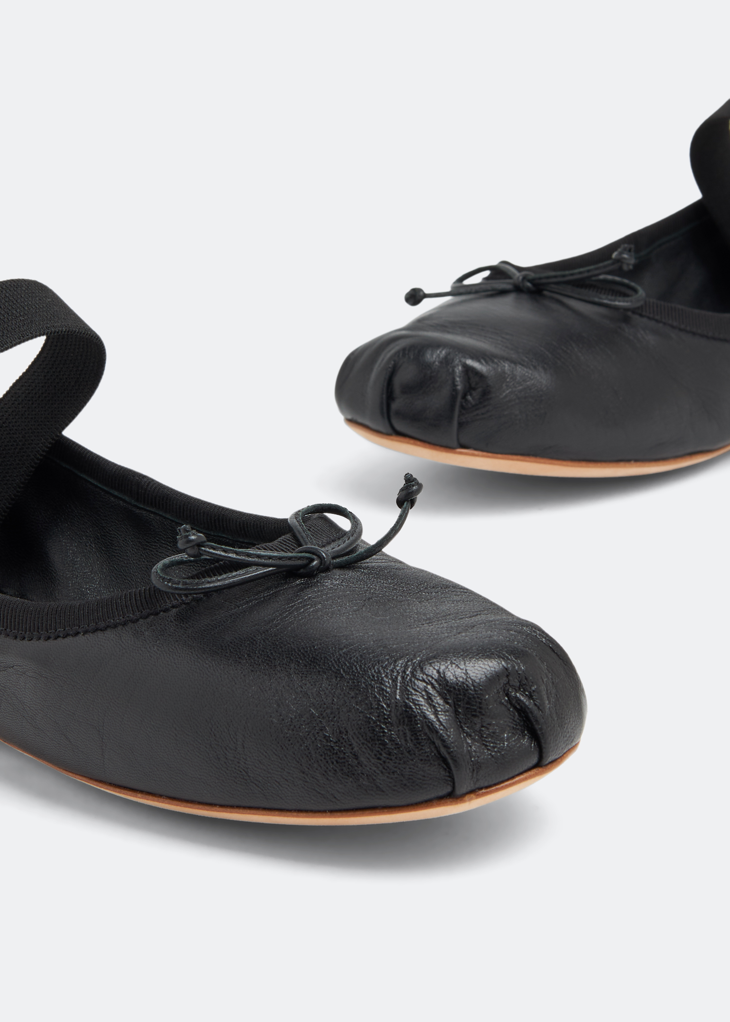 

Leather ballerinas, Black