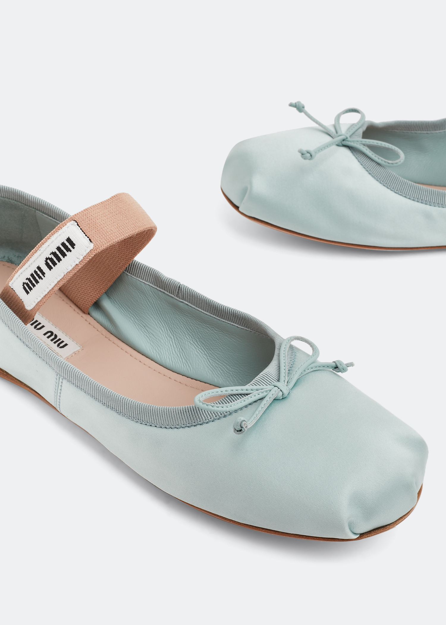 

Satin ballerinas, Blue