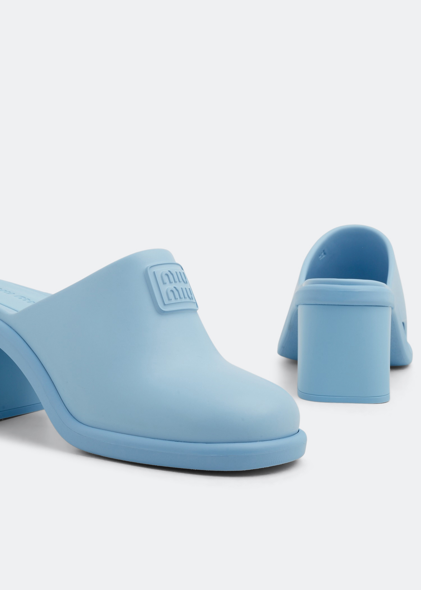 

Embossed logo mules, Blue