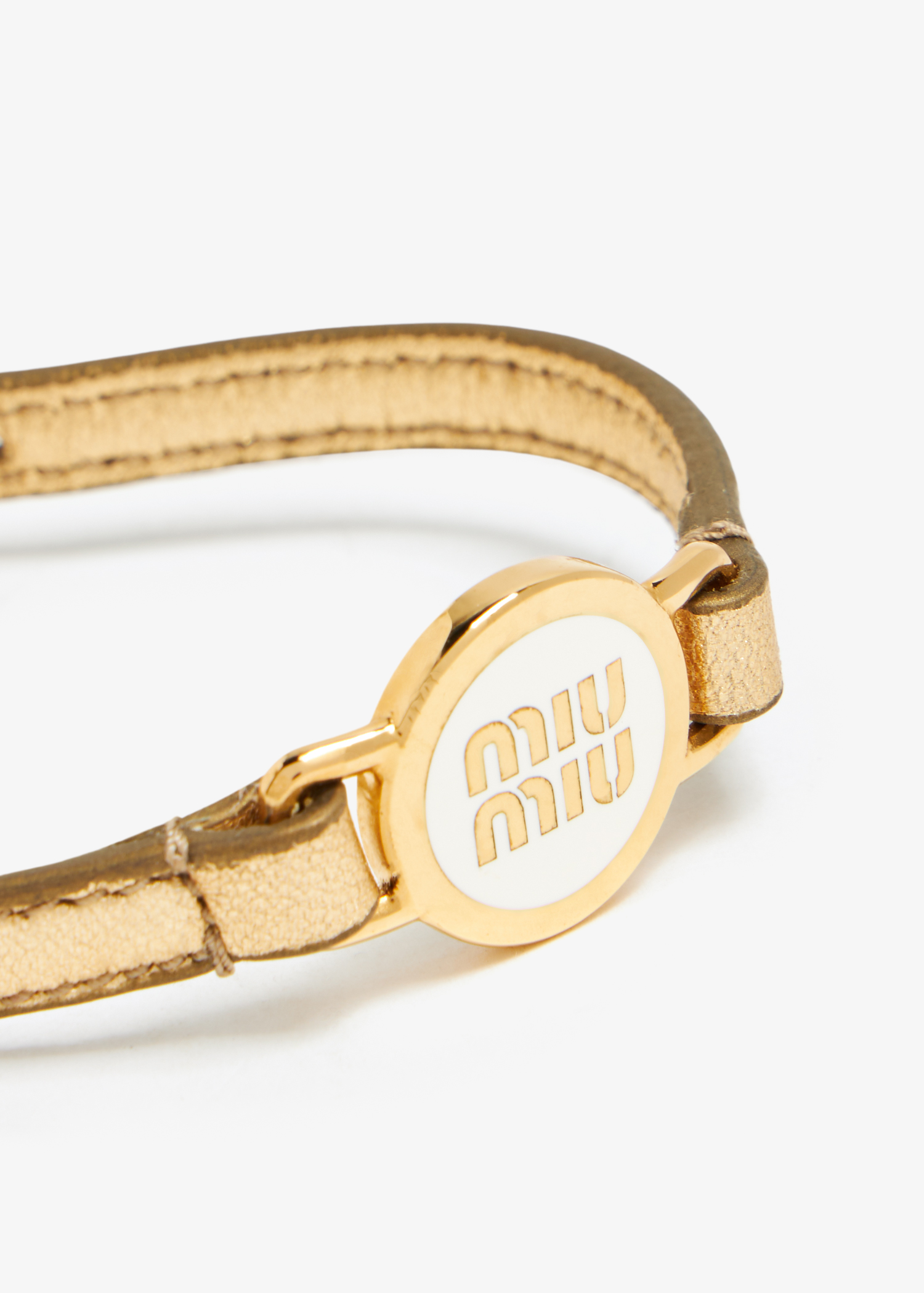 

Nappa leather bracelet, Gold