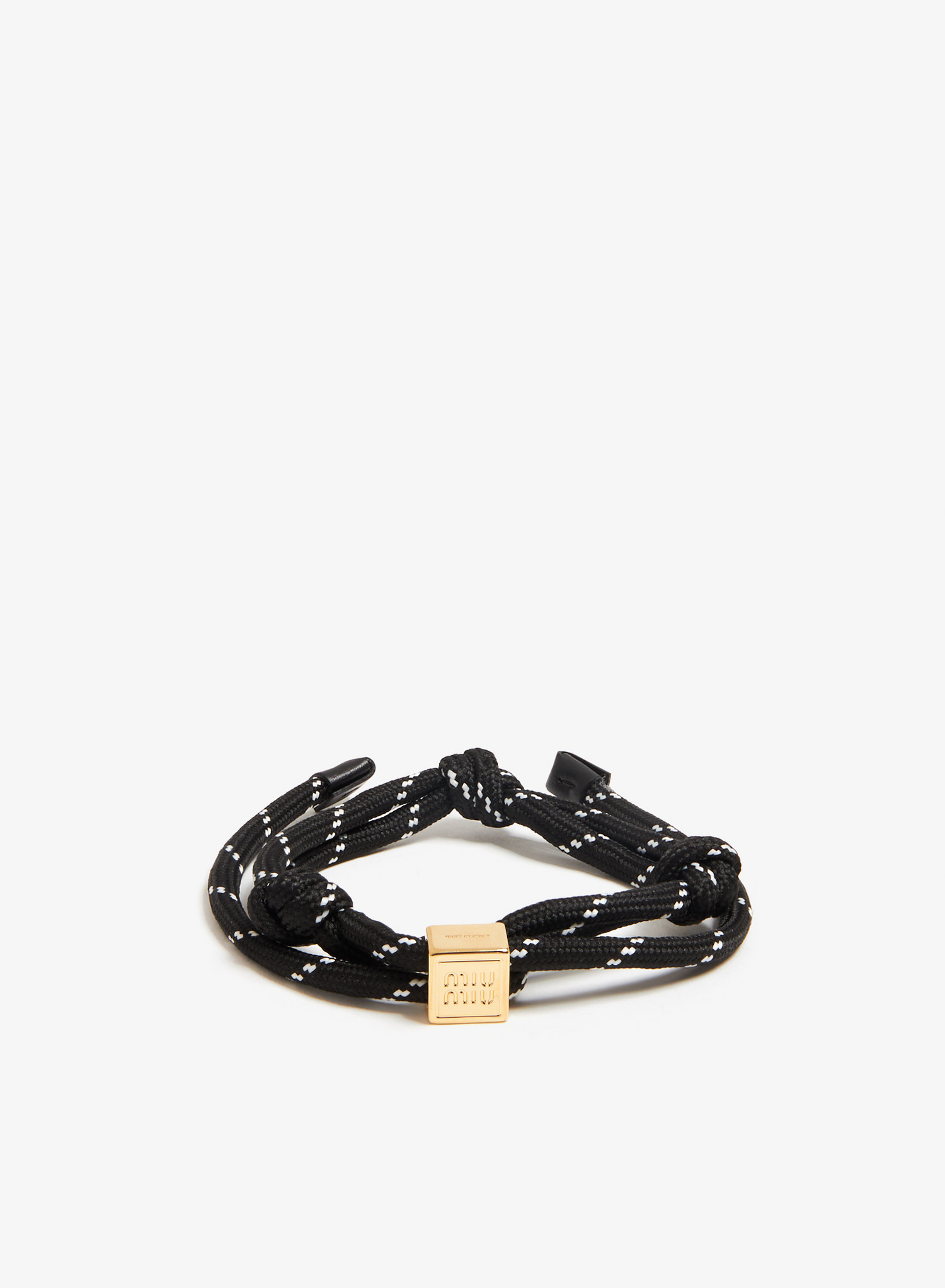 

Cord and nylon bracelet, Black