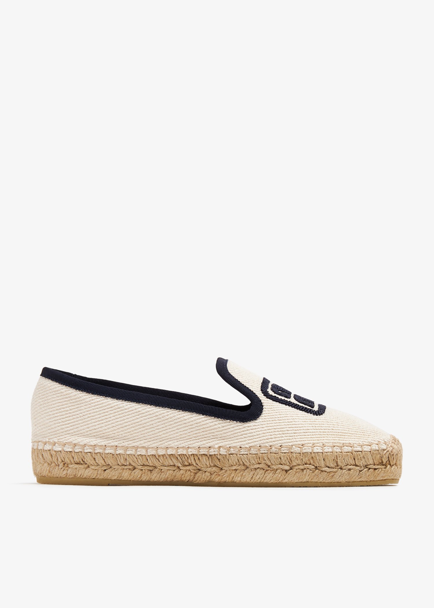 

Cotton drill espadrilles, White