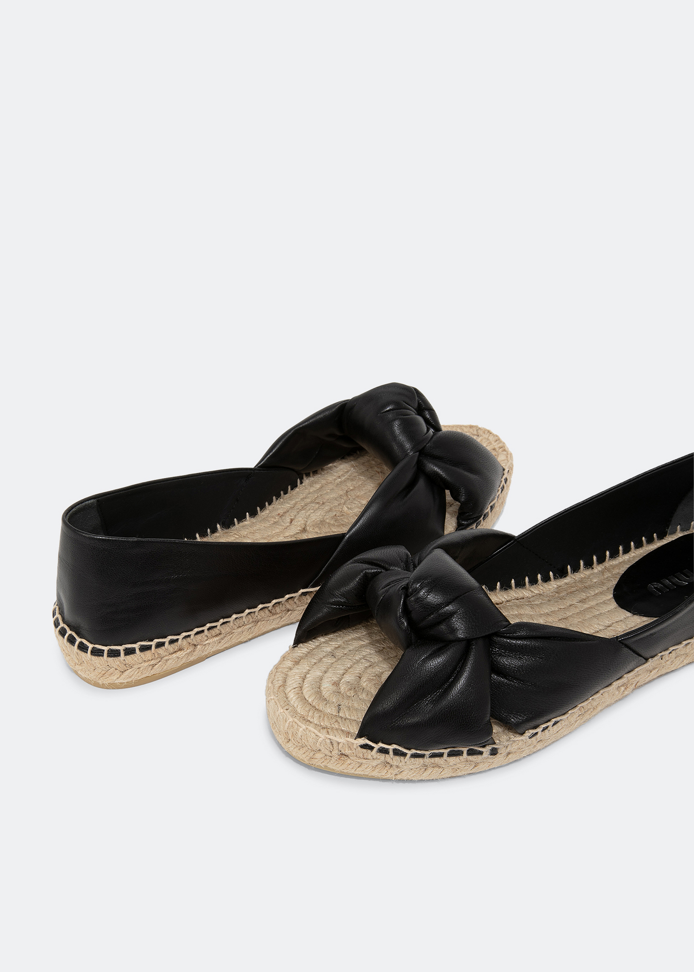 

Nappa leather espadrilles, Black