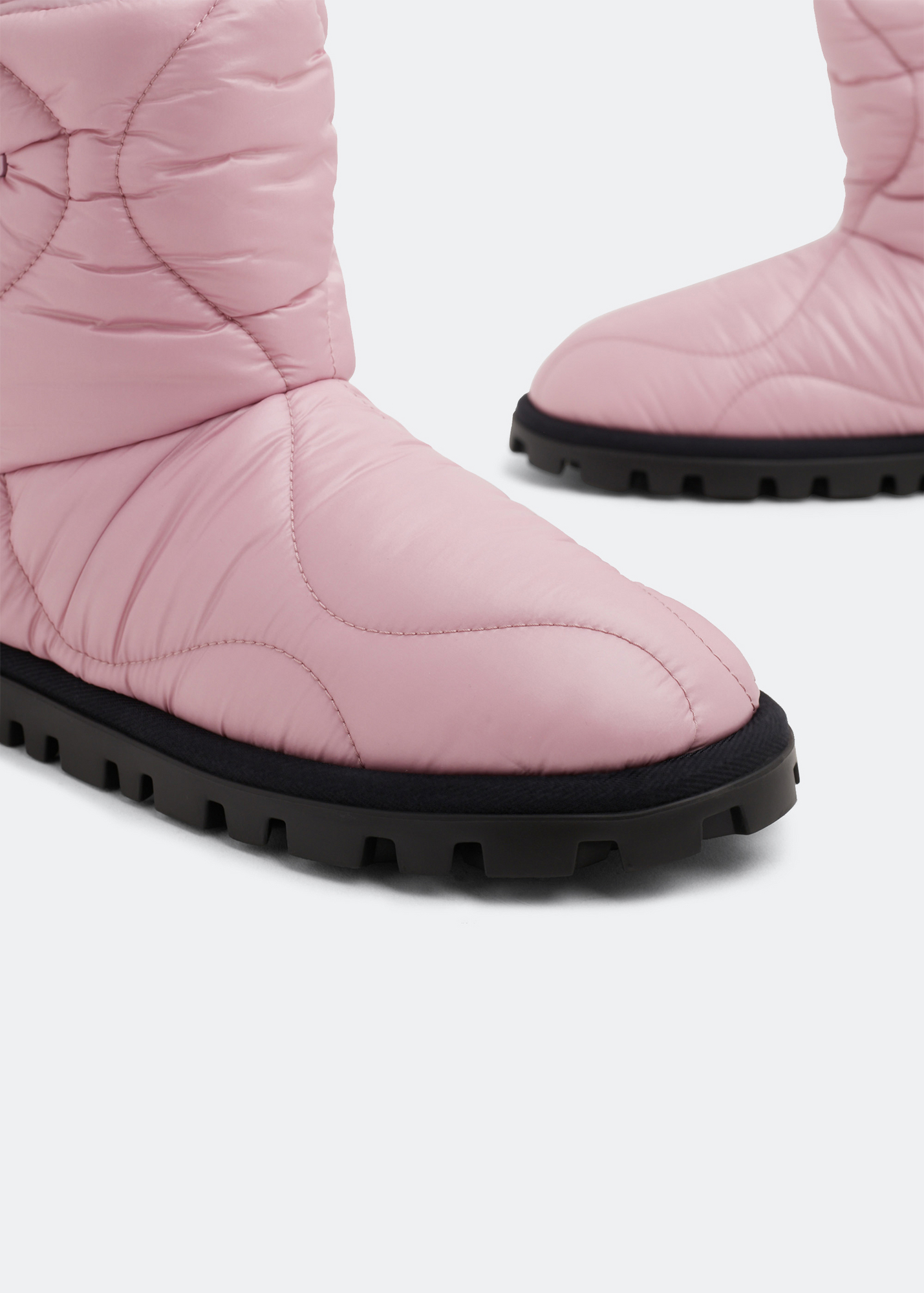 

Padded nylon booties, Pink