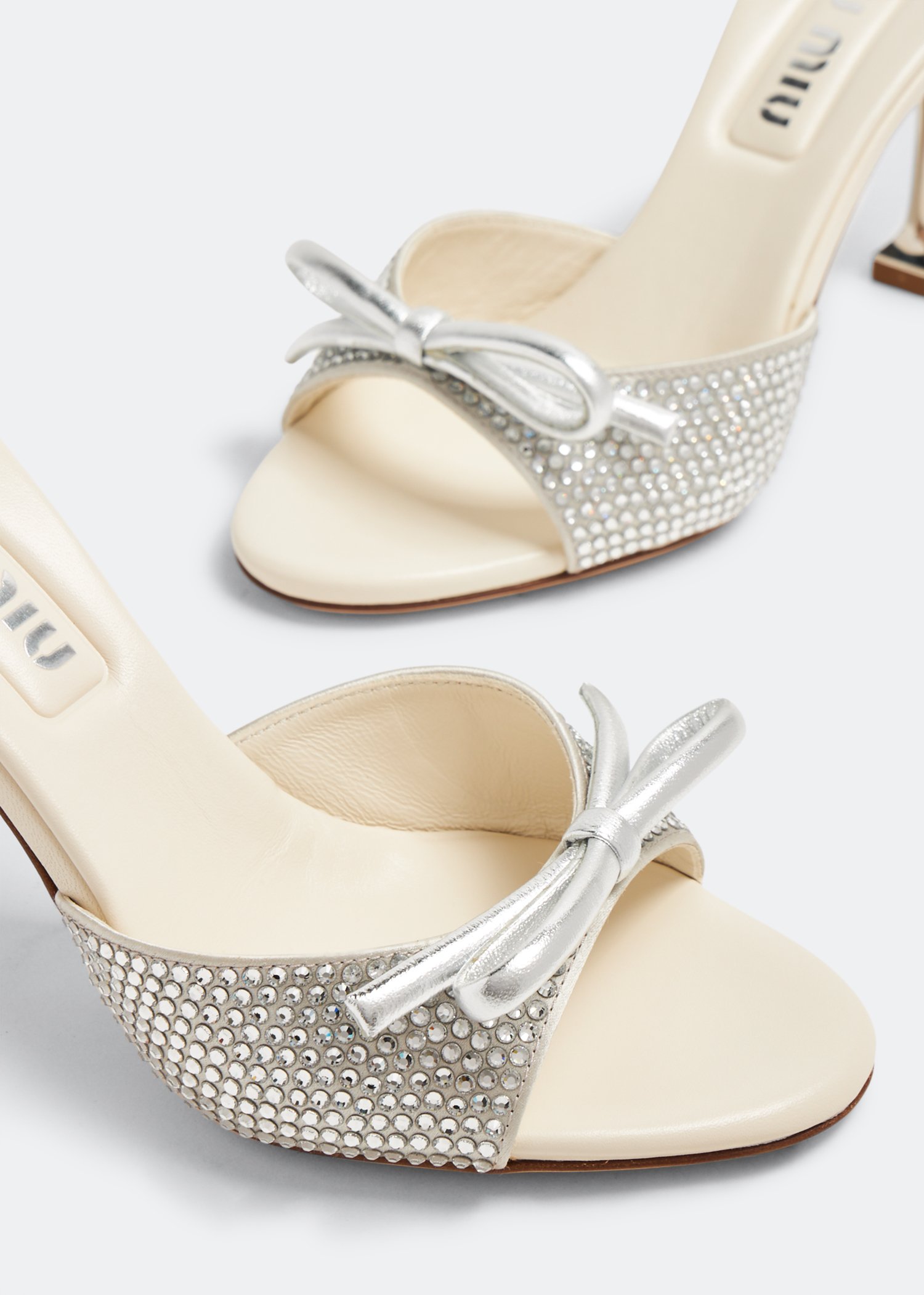 Miu miu pearl cheap sandals