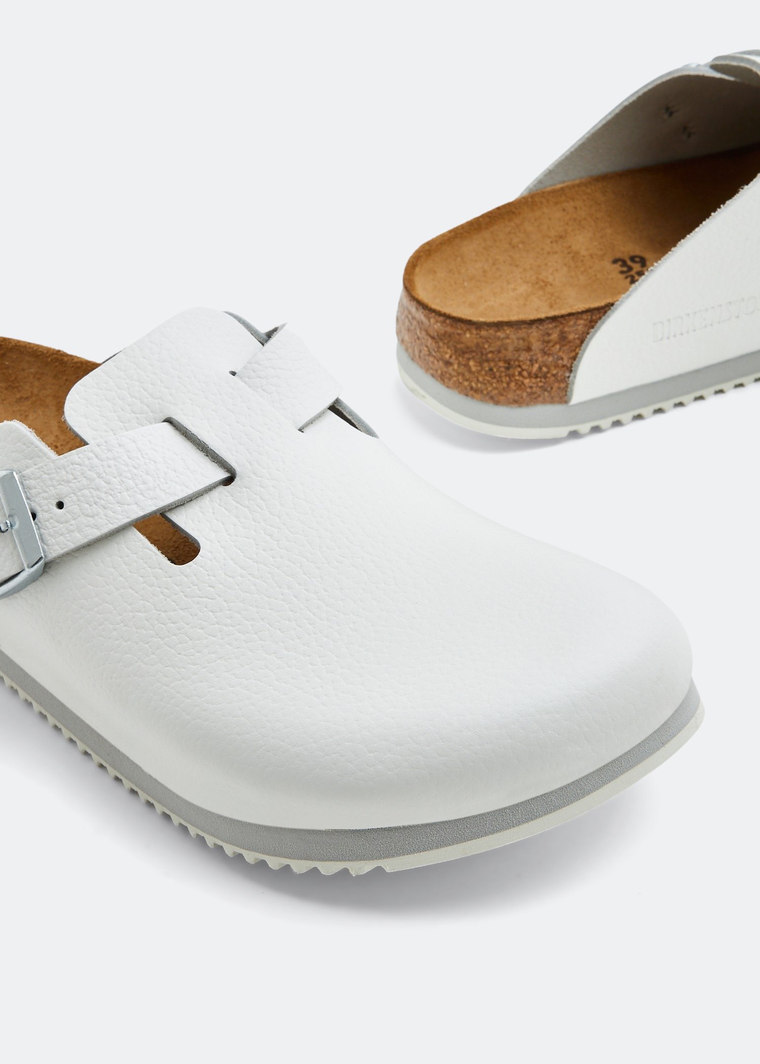 Birkenstock boston best sale super grip white