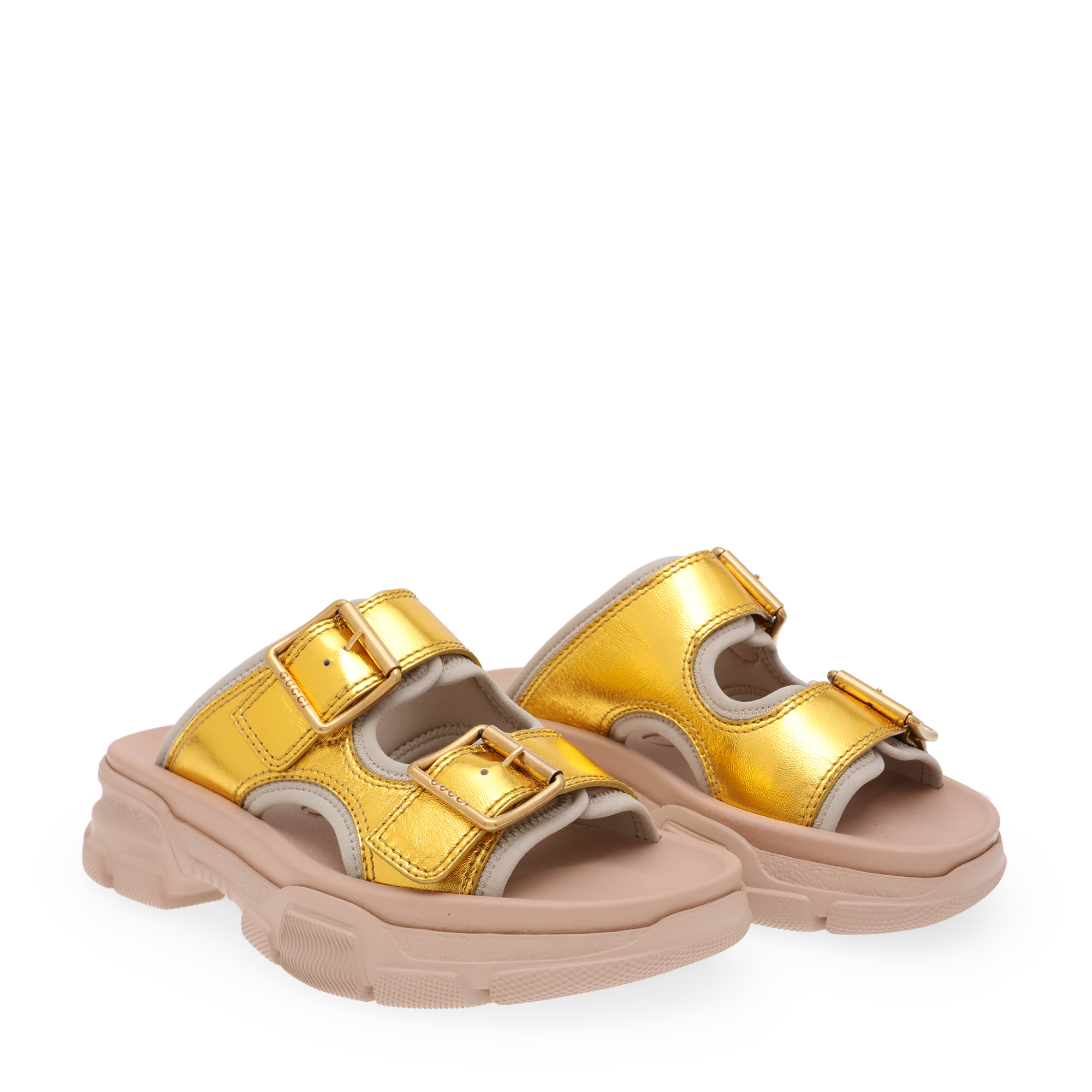 

Leather sandals, Gold