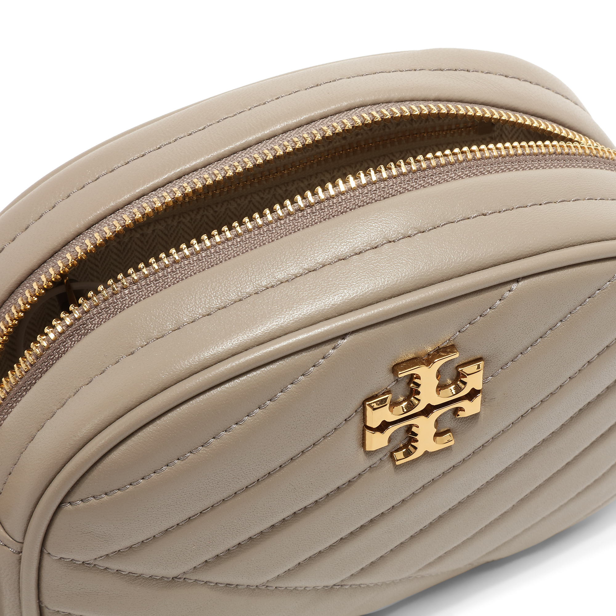 

Kira chevron small camera bag, Beige