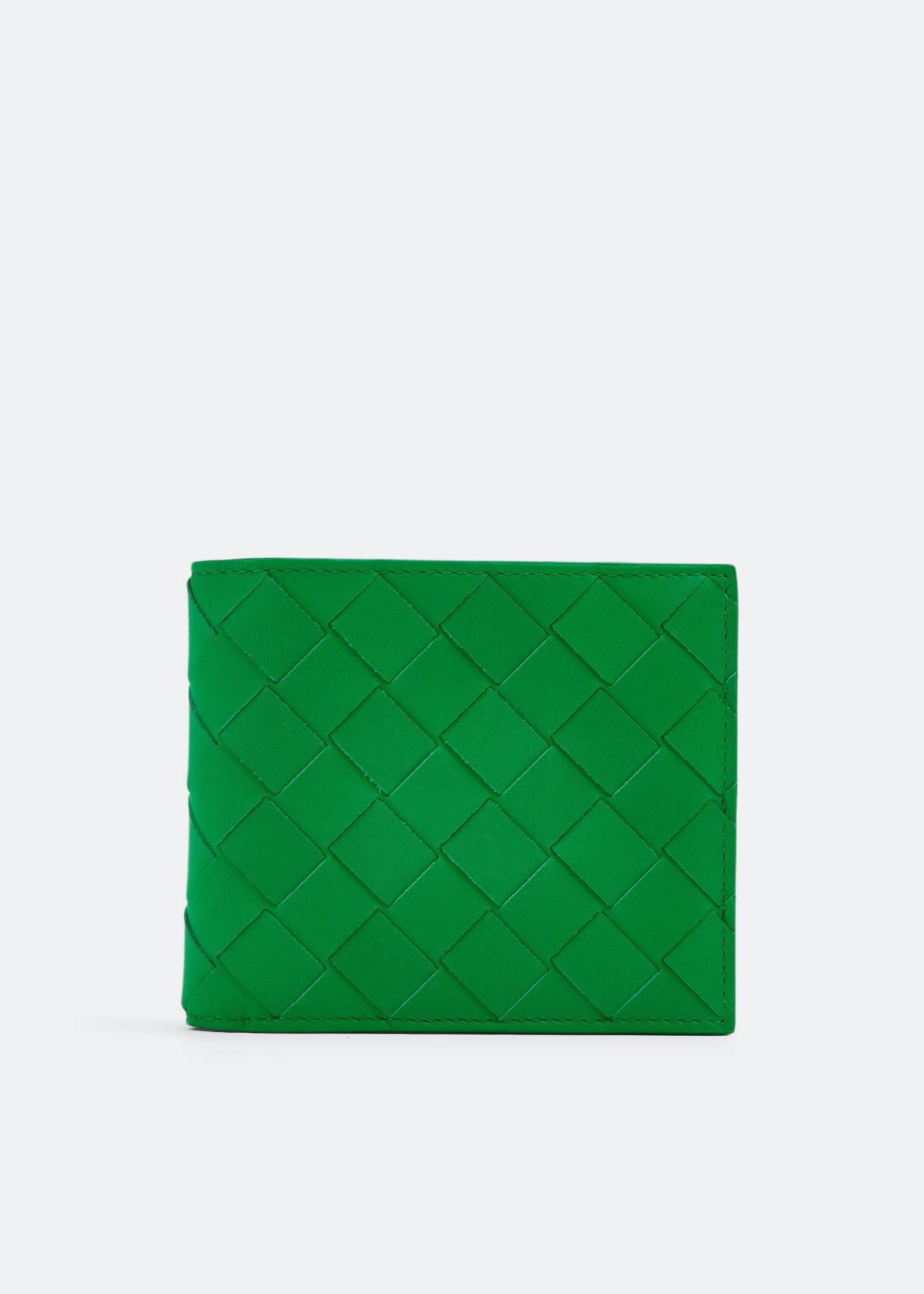 

Intrecciato bi-fold wallet, Green