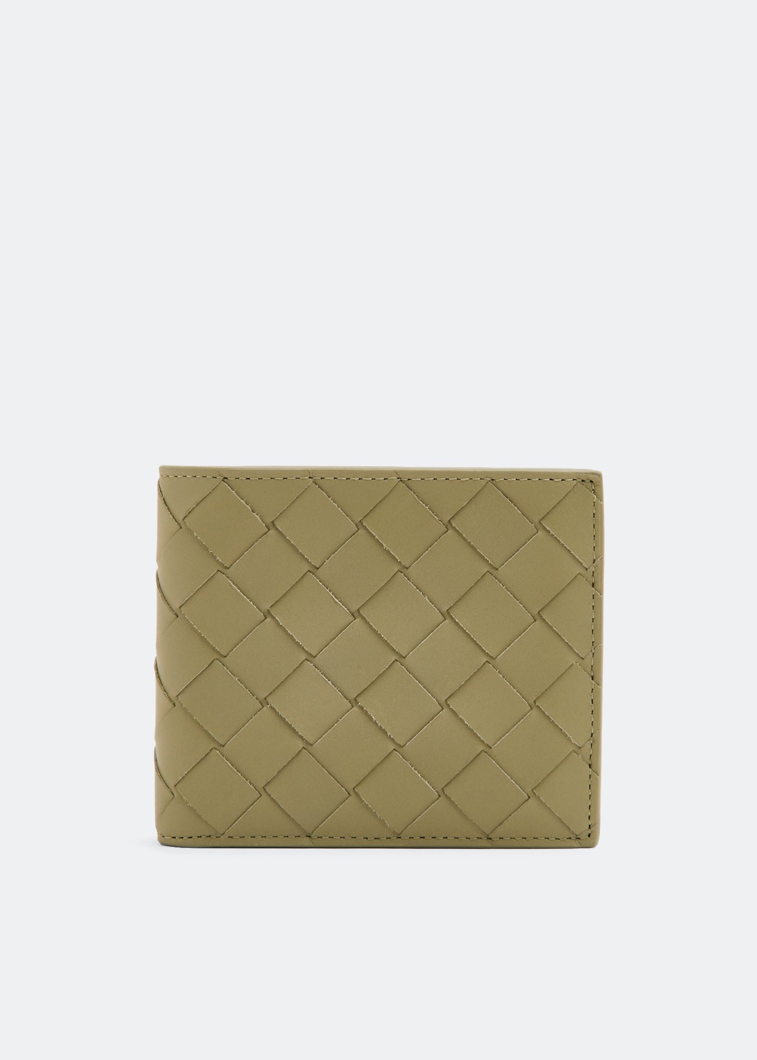 

Intrecciato bi-fold wallet, Green