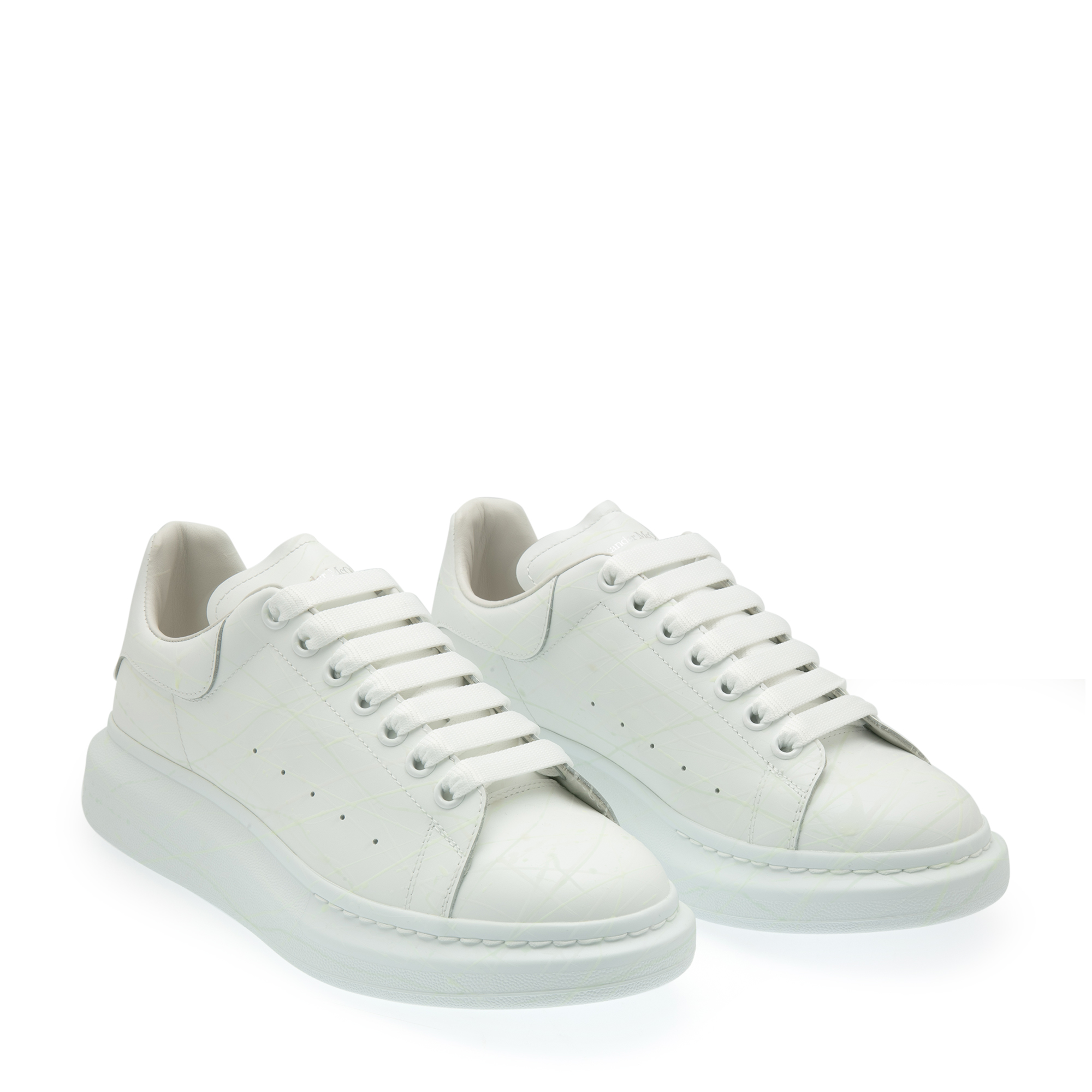 

Leather oversized sneakers, White