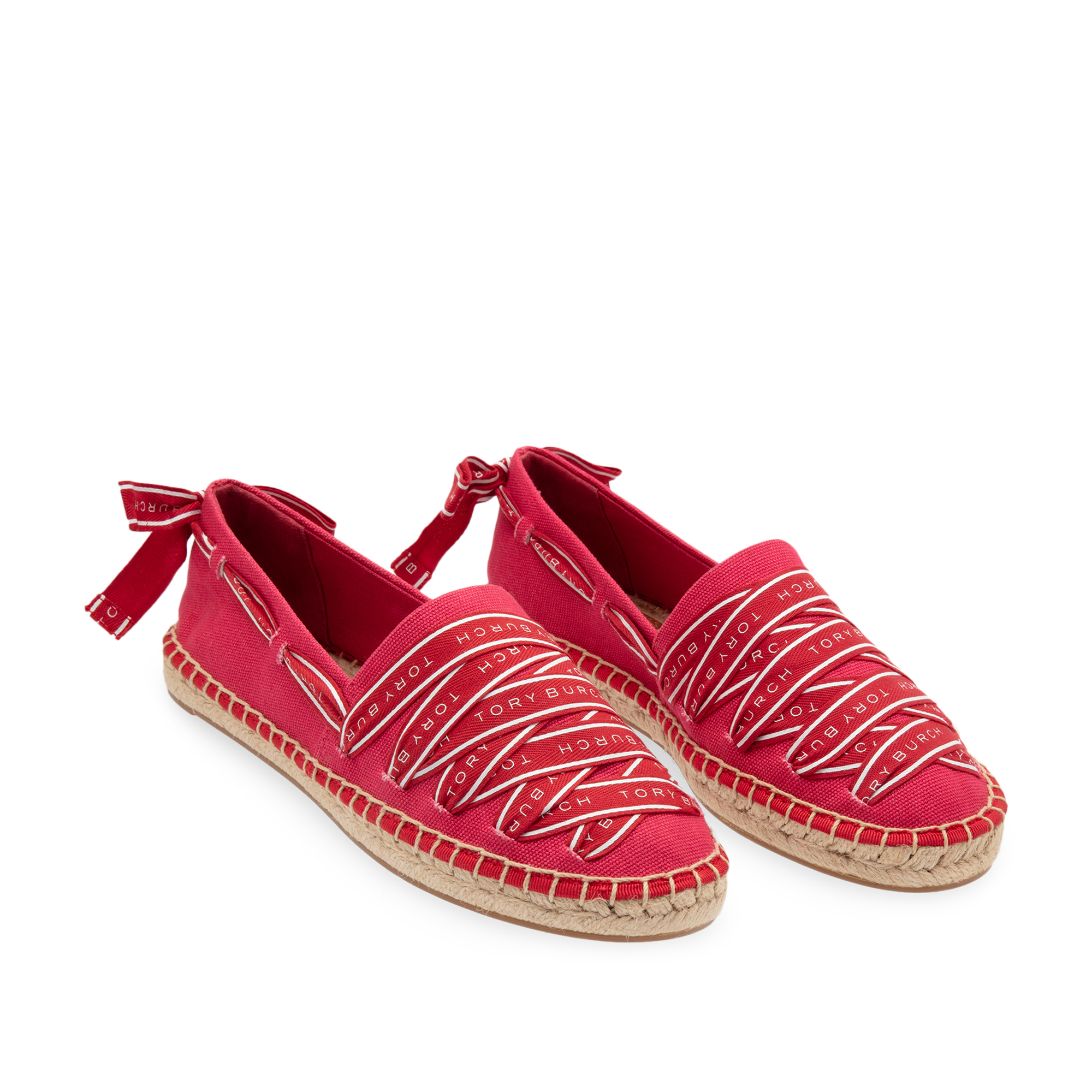 

Logo grosgrain espadrilles, Red