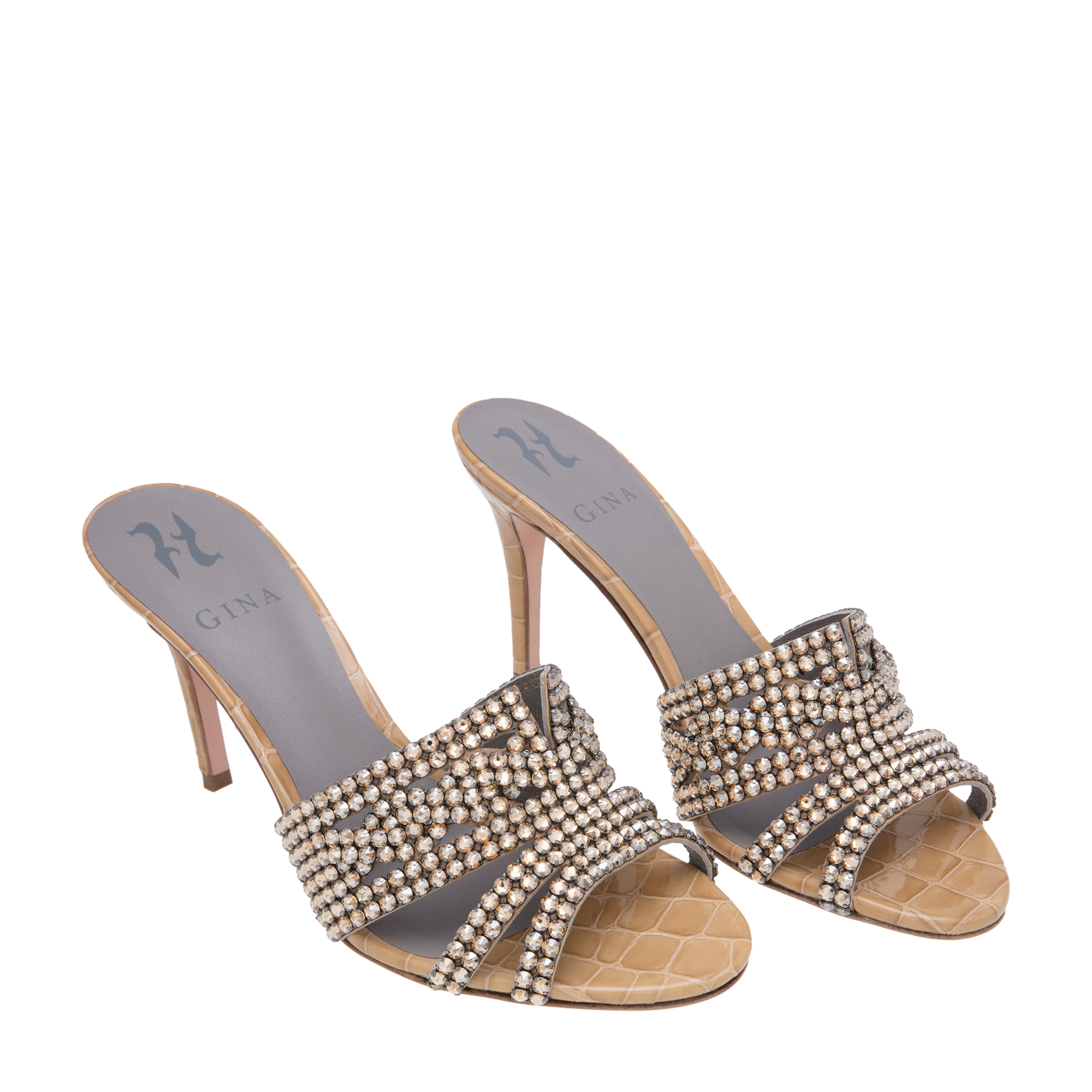 

Jarrah mule sandals, Gold