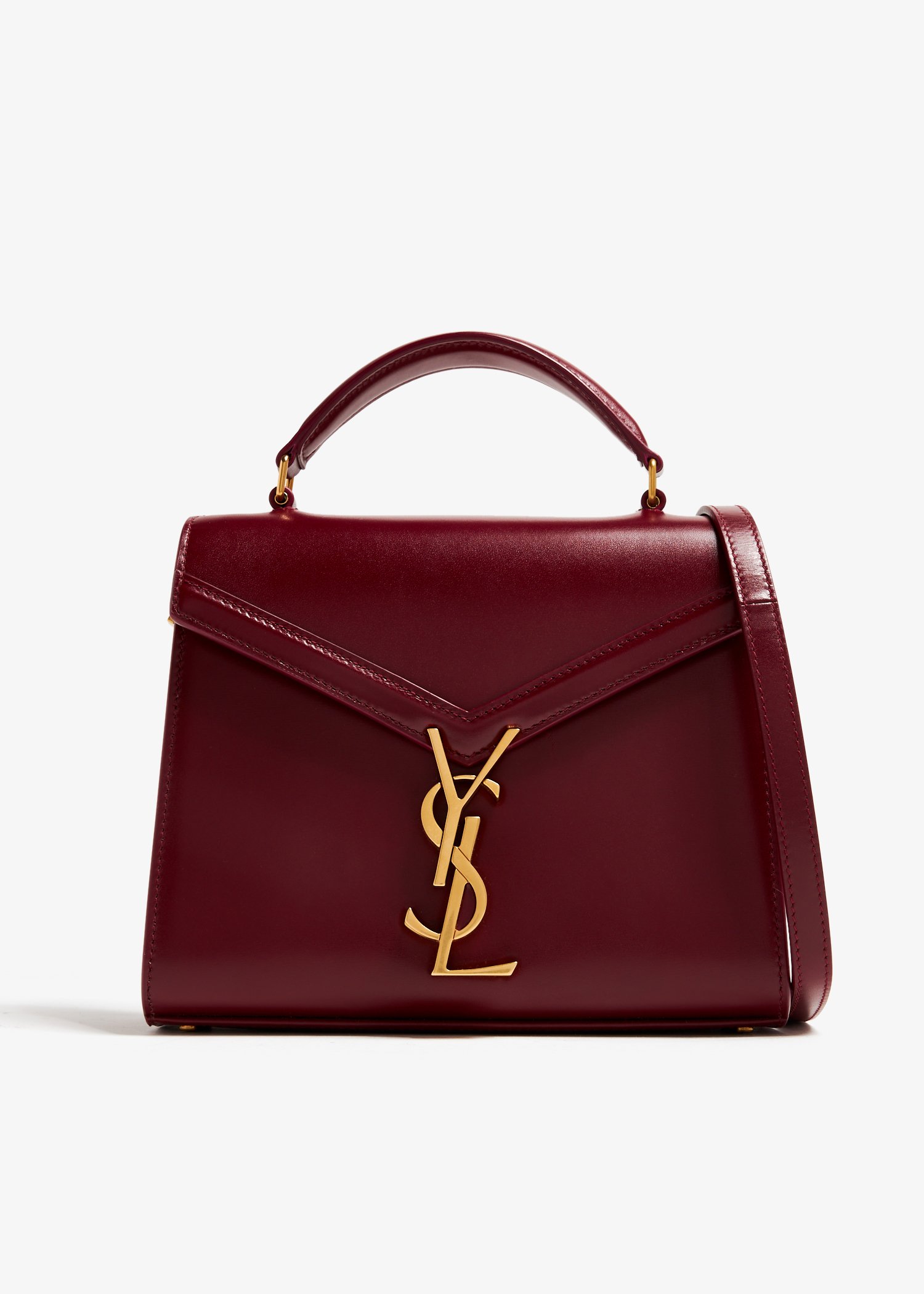 

Mini Cassandra top handle bag, Burgundy