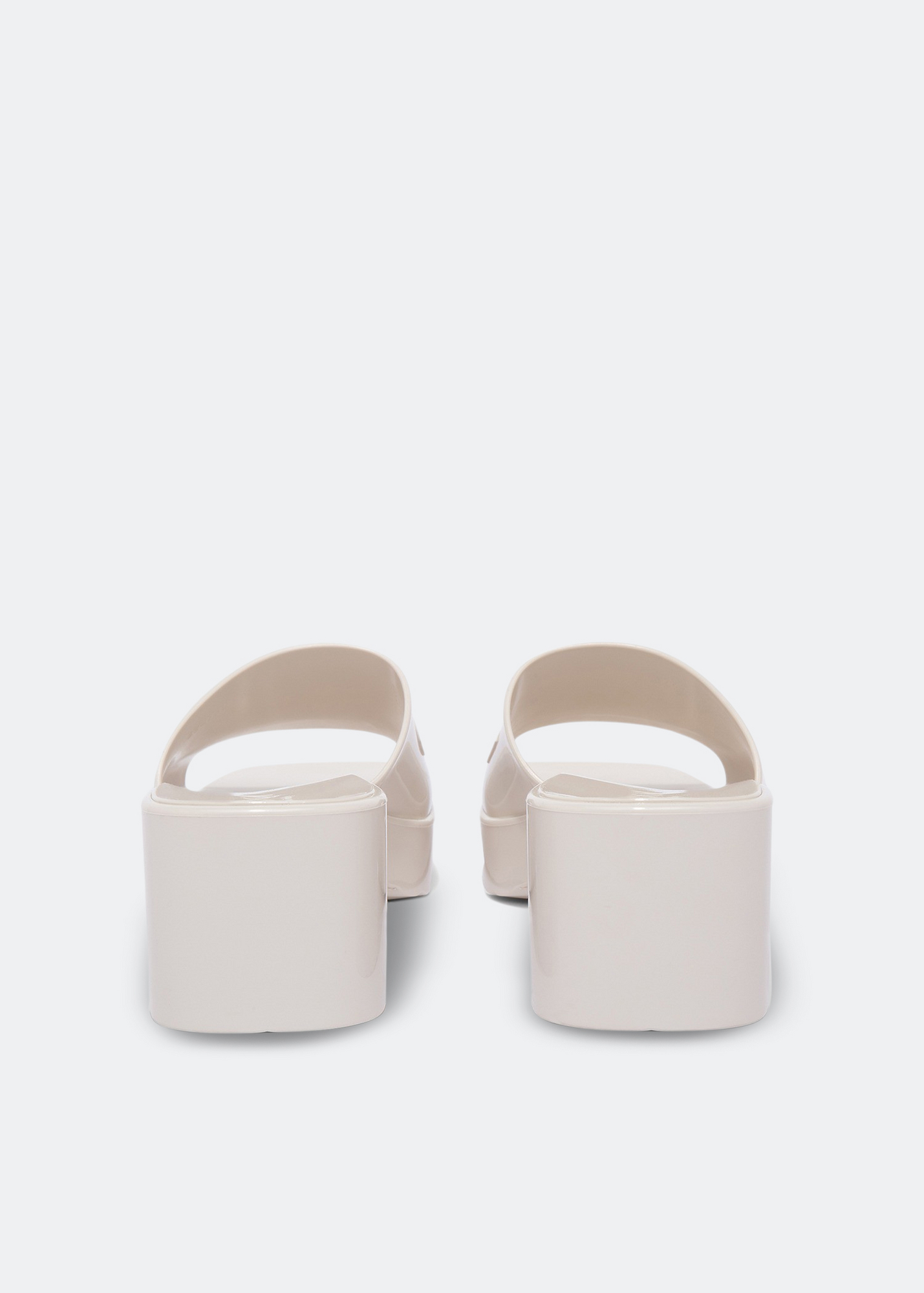 Gucci rubber logo online mules