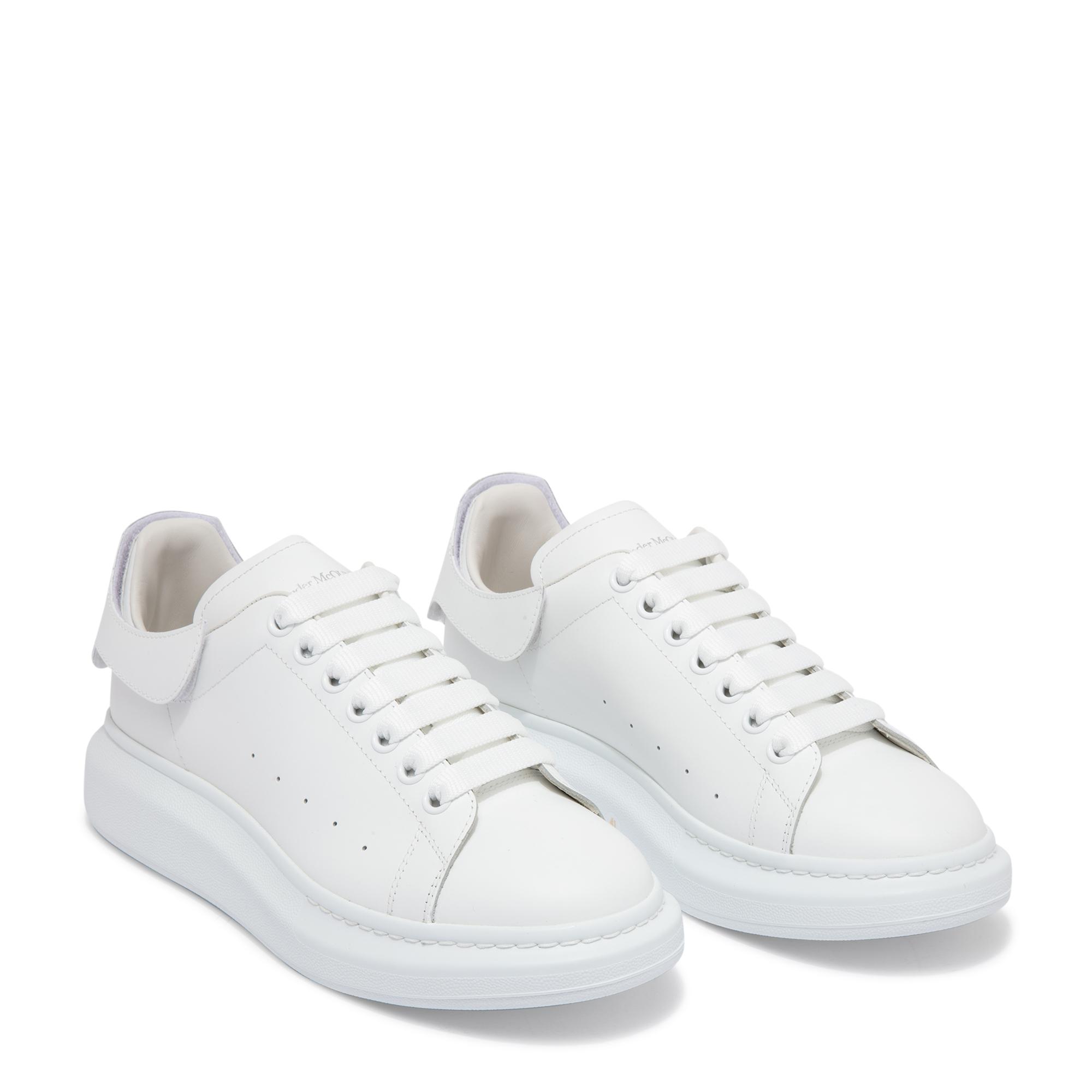 

Oversized leather sneakers, White