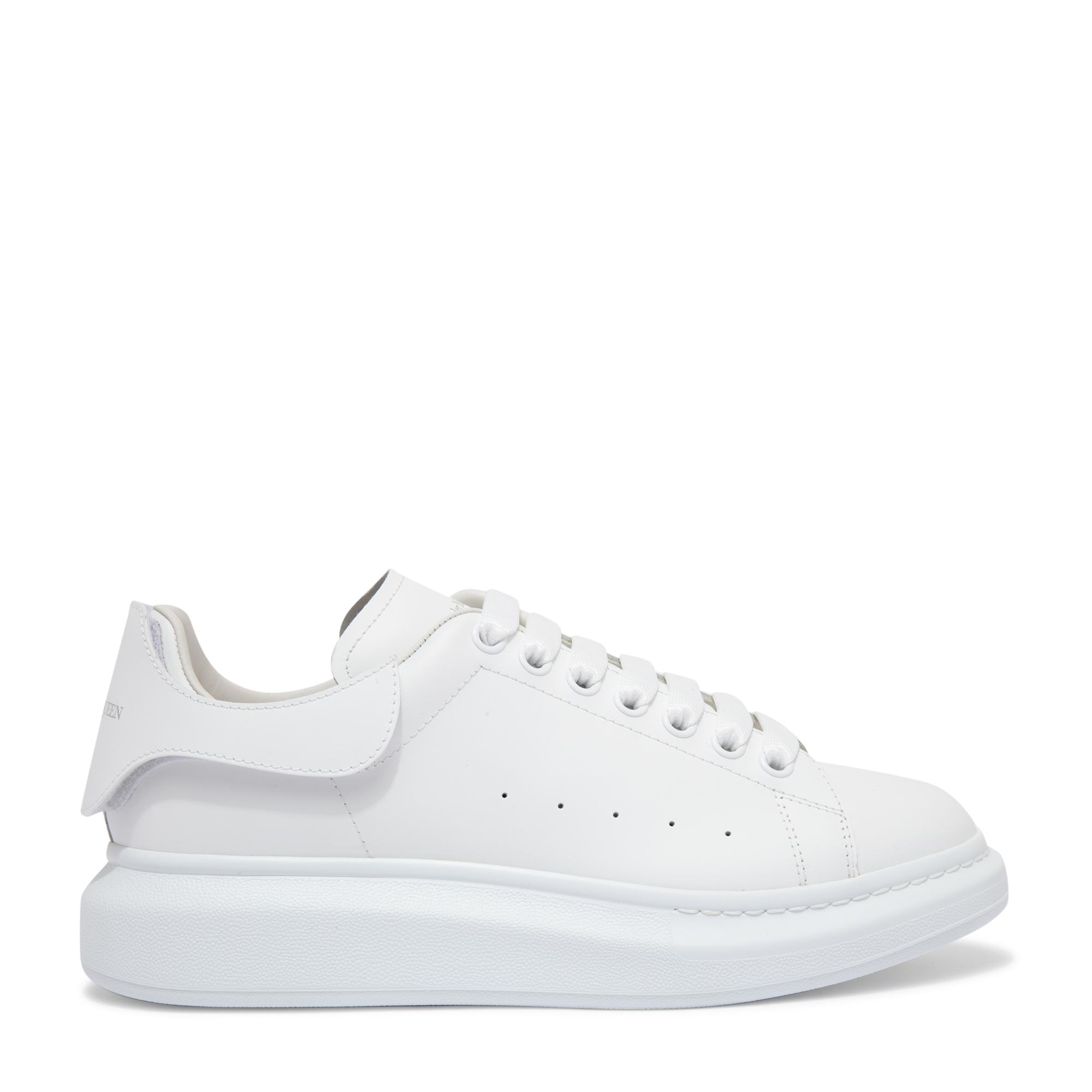 Alexander McQueen Oversized leather sneakers for Men - White in 