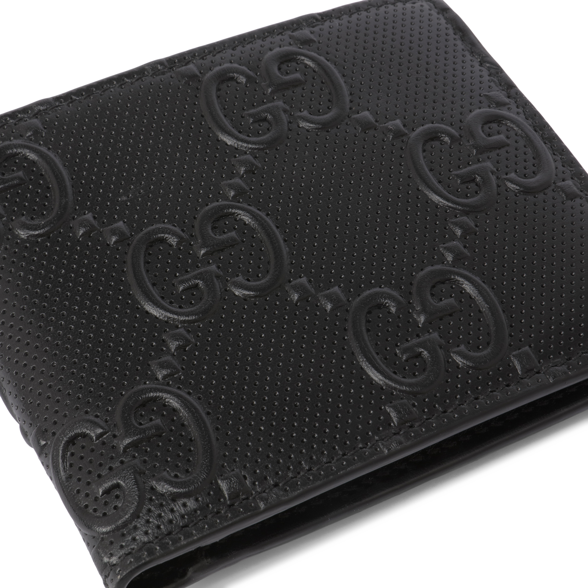 

GG embossed wallet, Black