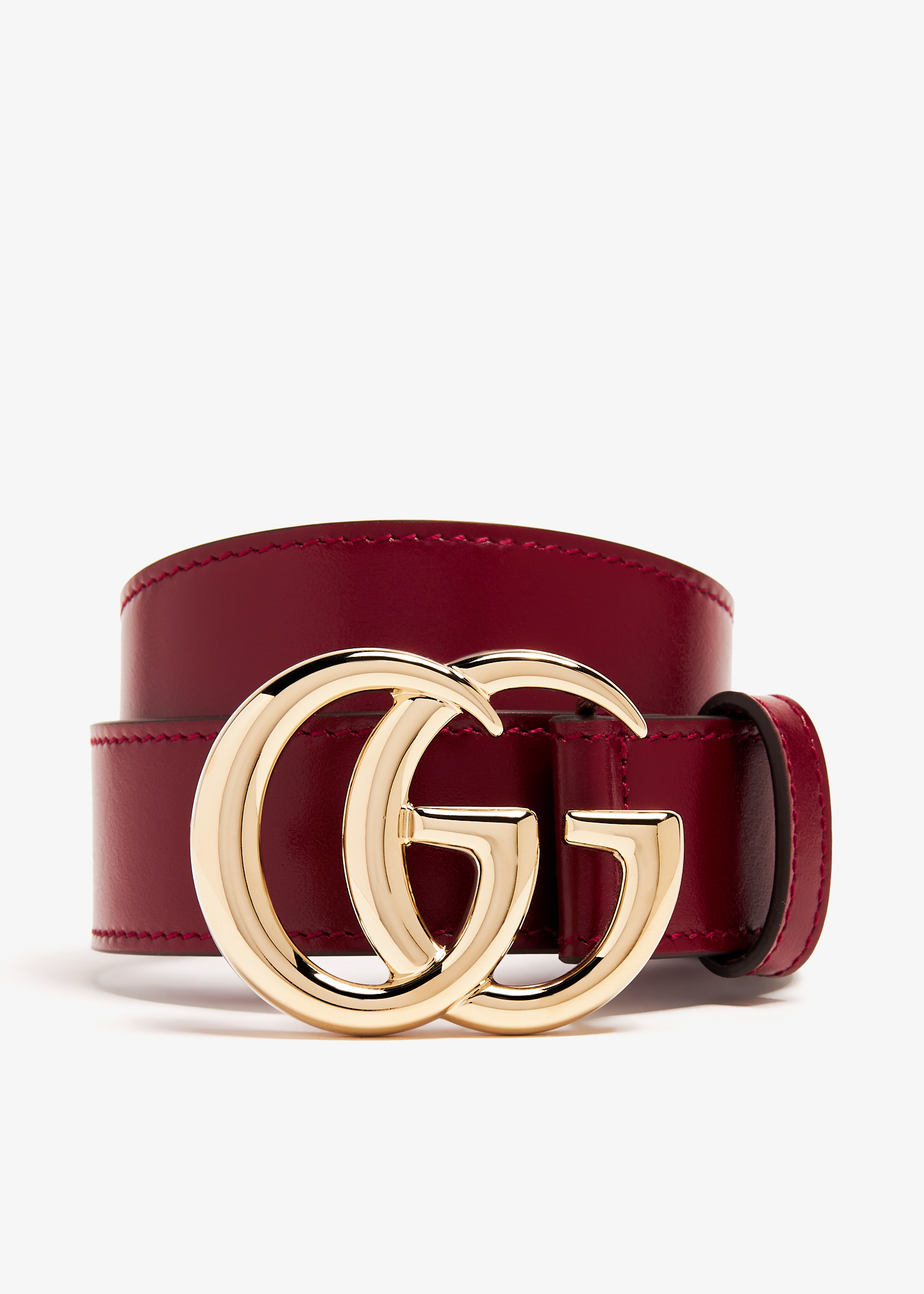 Gucci GG Marmont thin belt for Women Burgundy in KSA Level Shoes