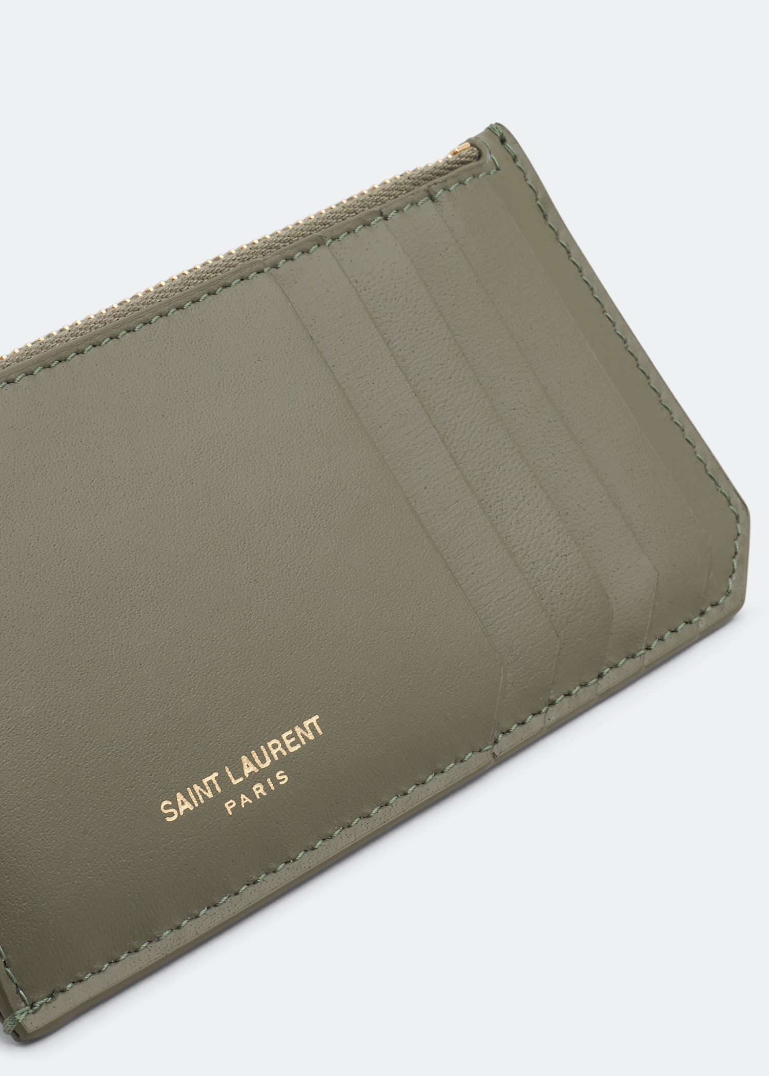 

Fragments zipped card case, Green