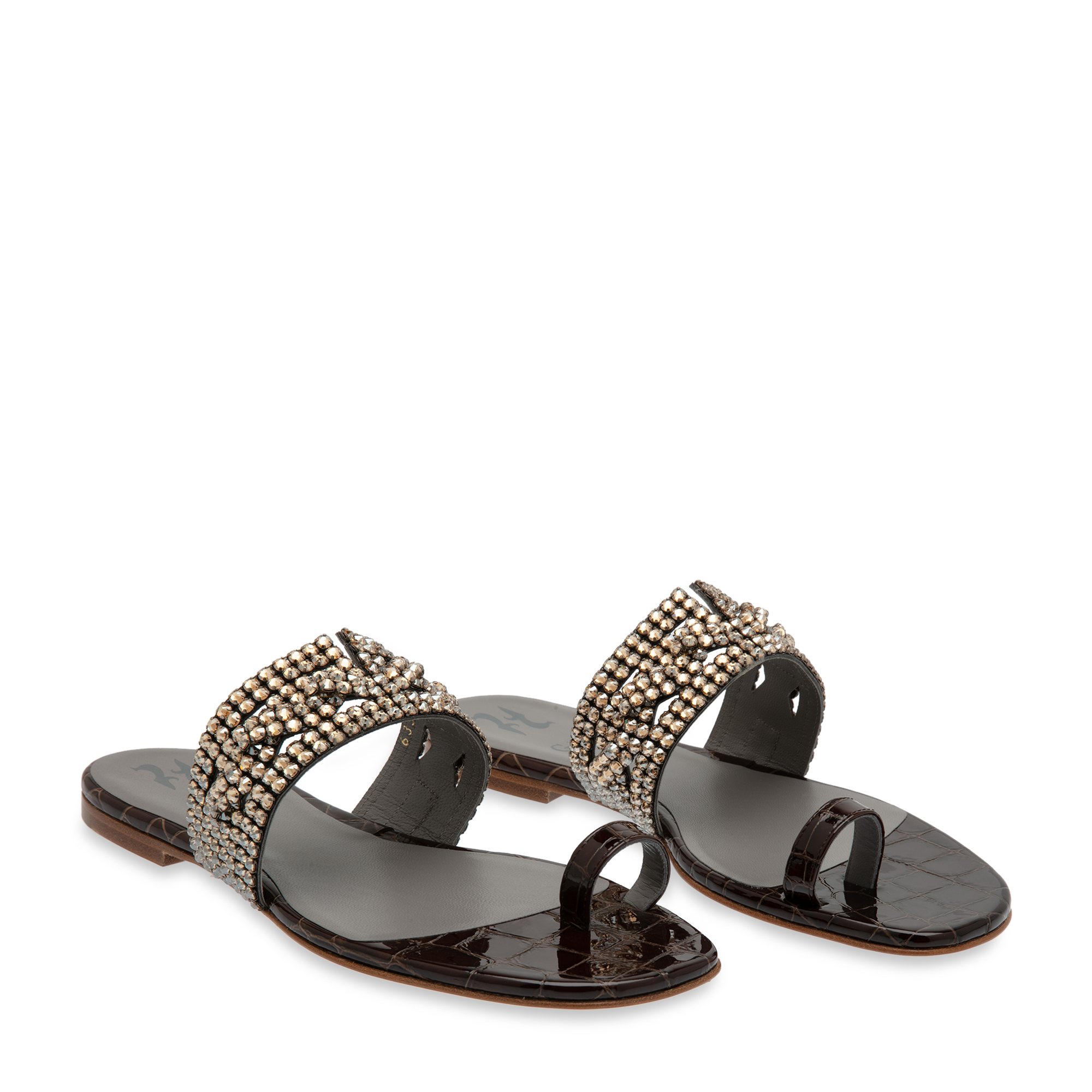 

Santorini flat sandals, Brown