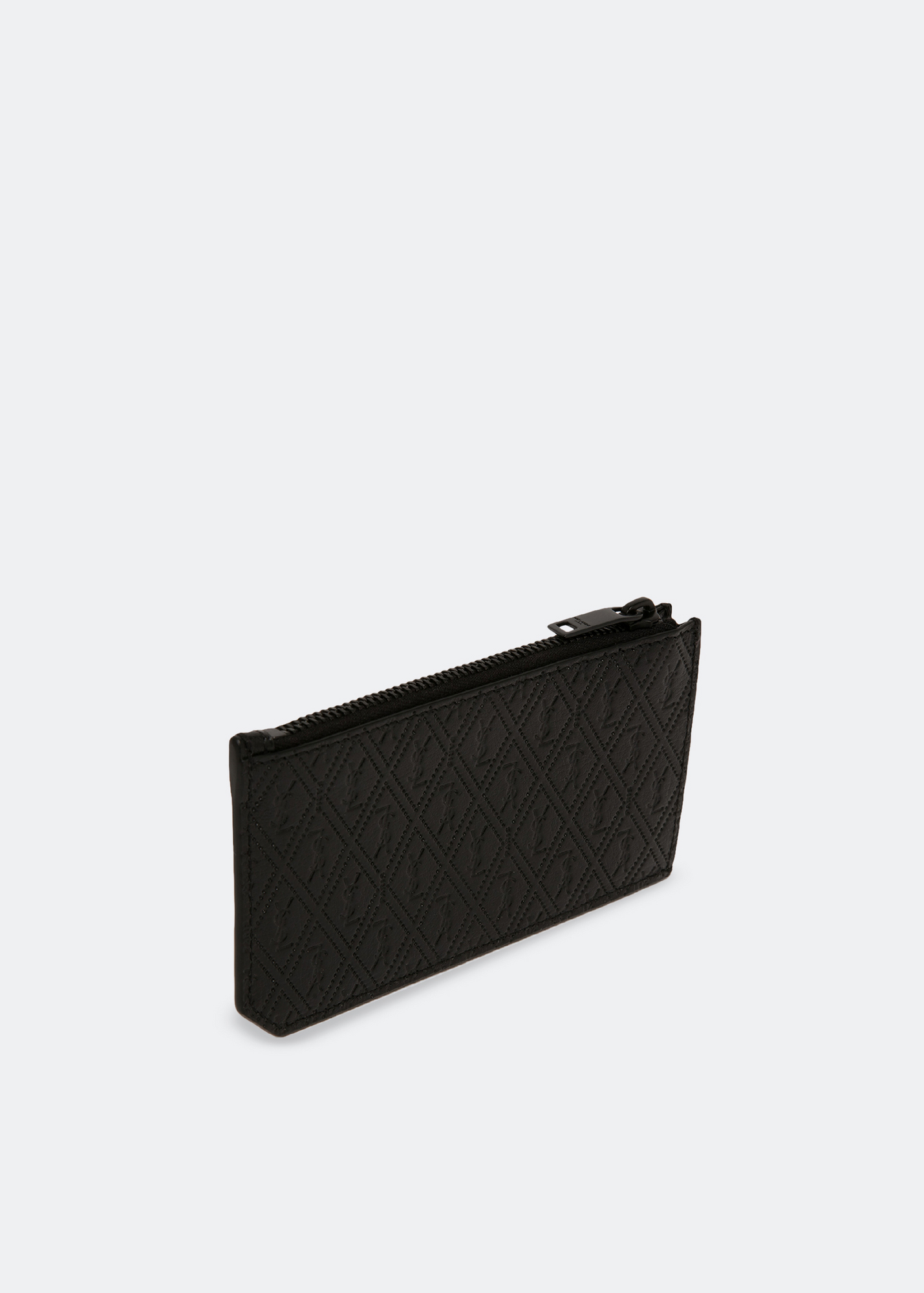 

Monogramme zipped fragment card holder, Black