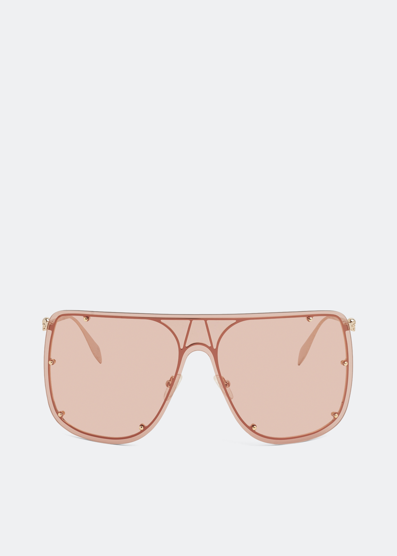 

Skull mask sunglasses, Brown