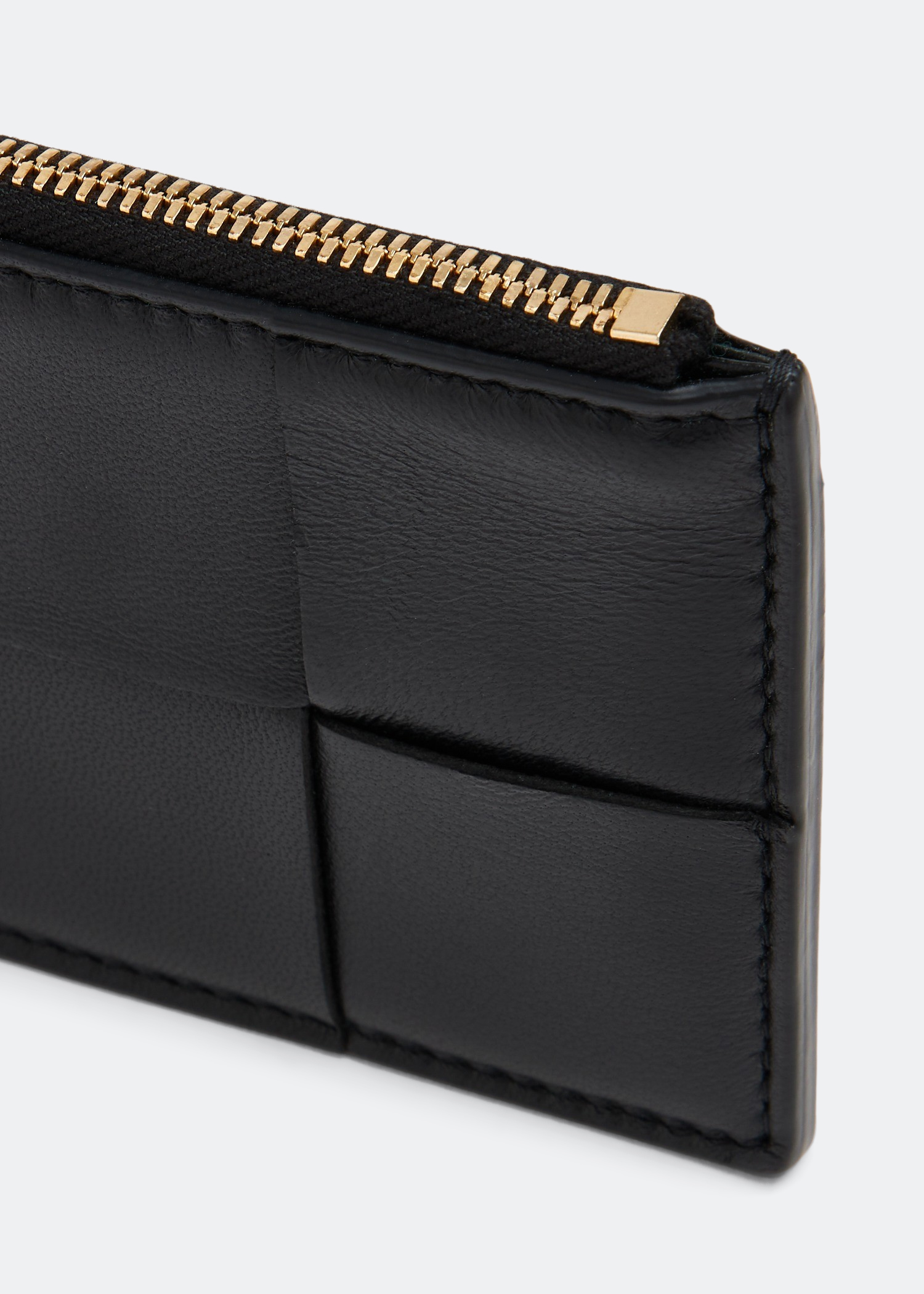 

Zipped card case, Black