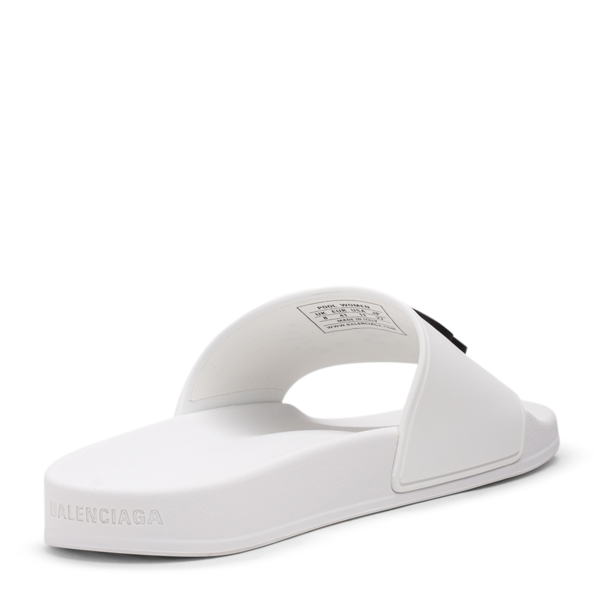 

BB rubber slides, White