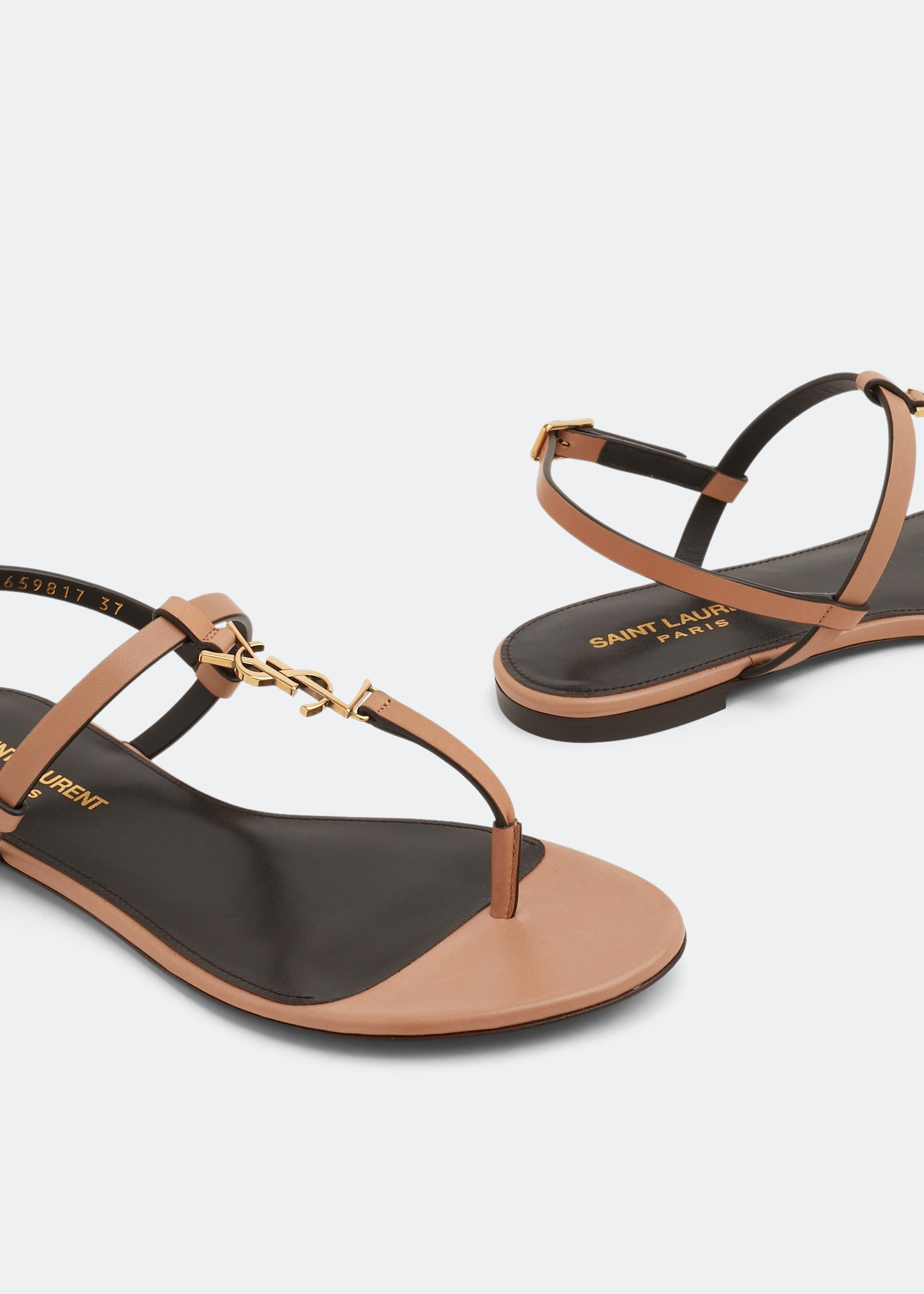 

Cassandra flat sandals, Gold