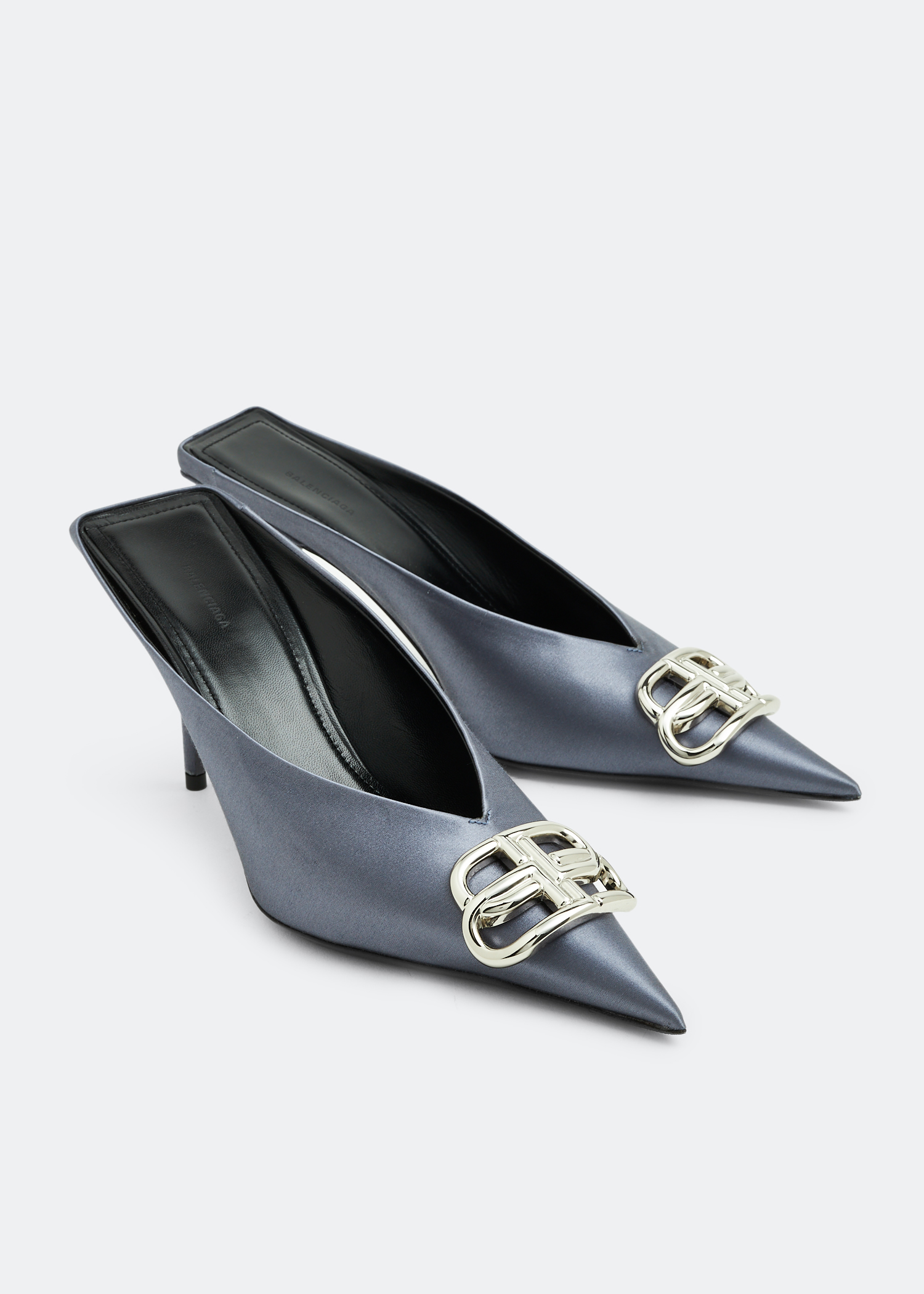 Balenciaga BB Square knife mules for Women - Grey in UAE | Level Shoes
