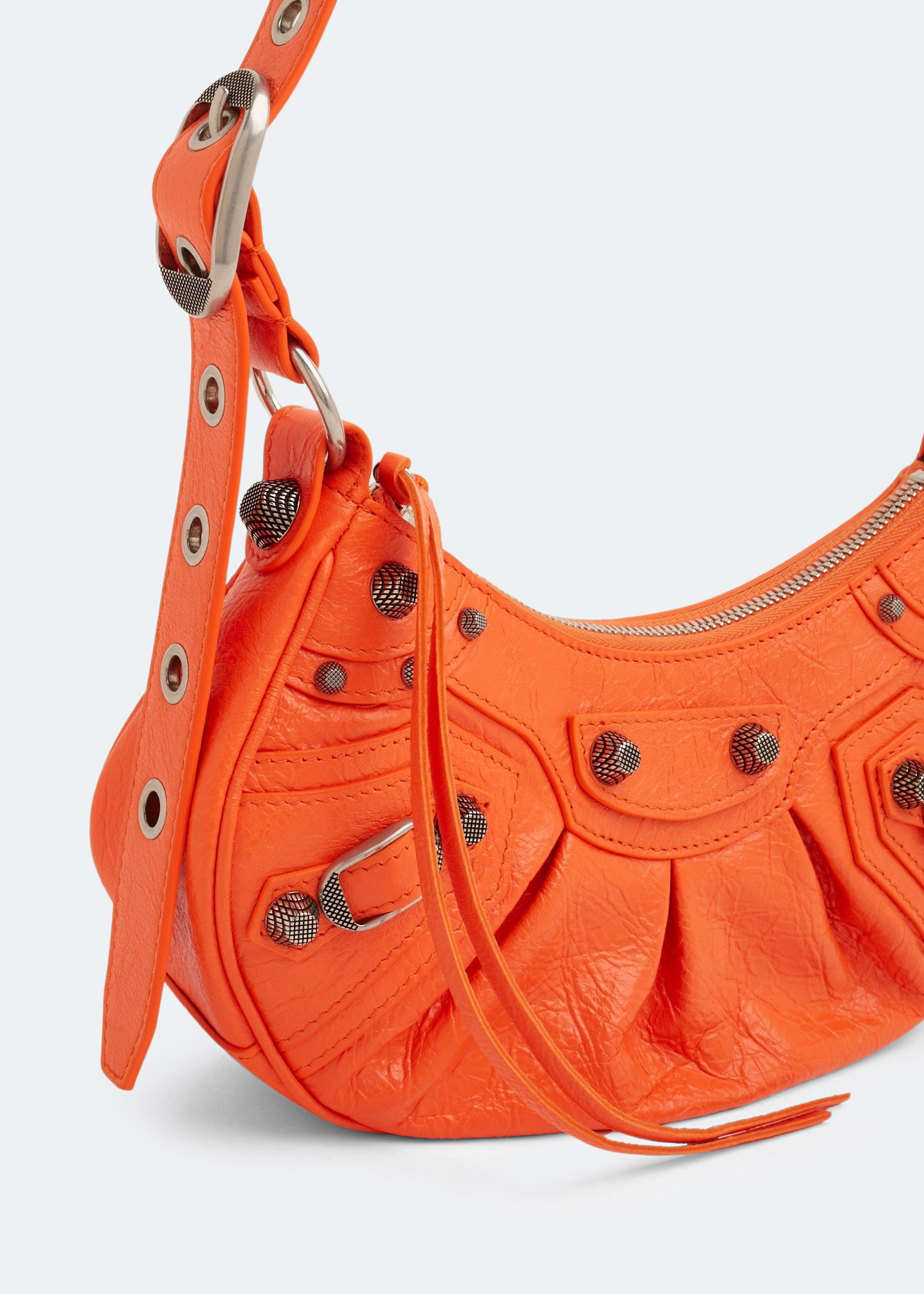 Balenciaga suede bag orange online