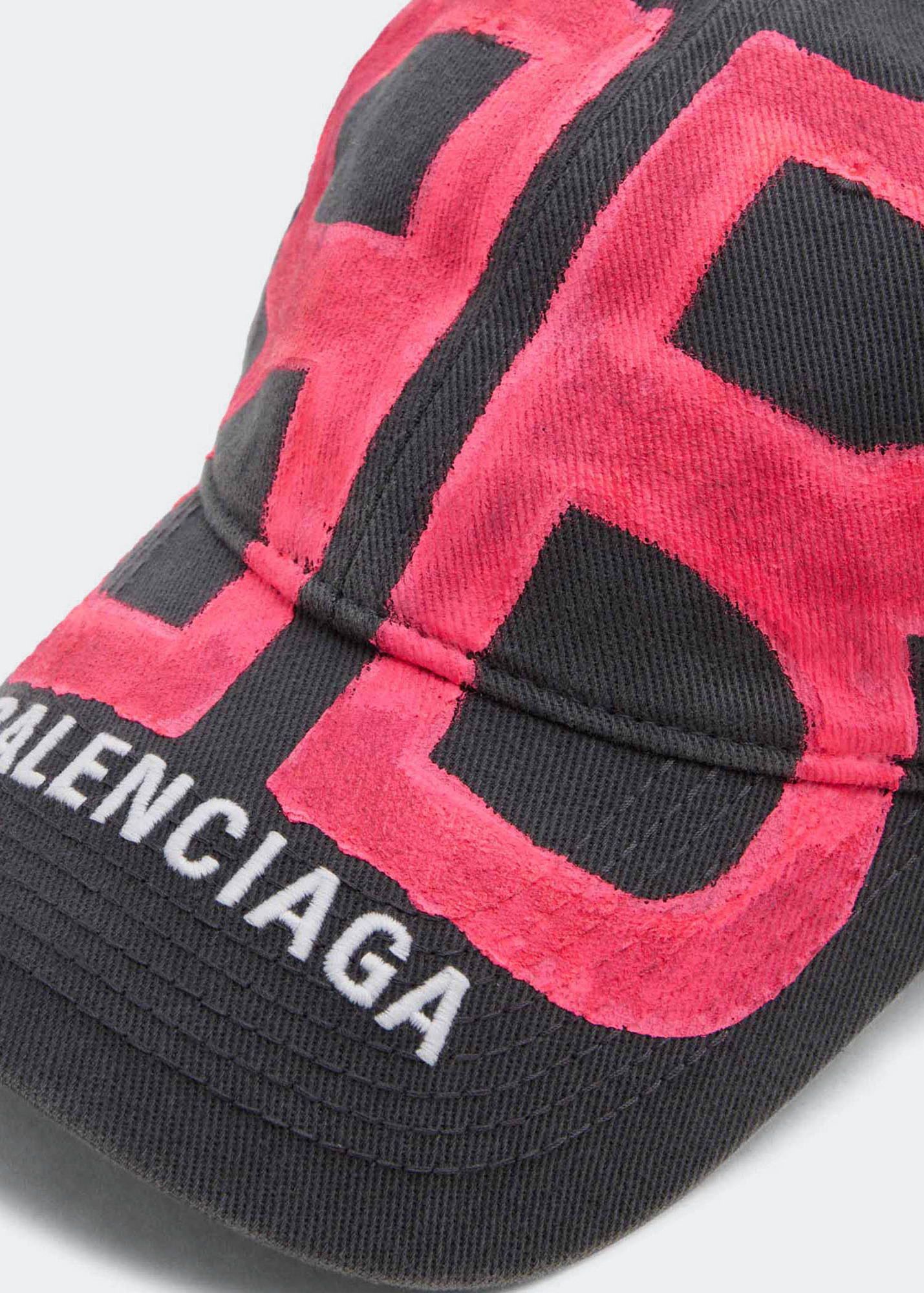 Balenciaga BB sprayed cap for Men - Red in Kuwait | Level Shoes
