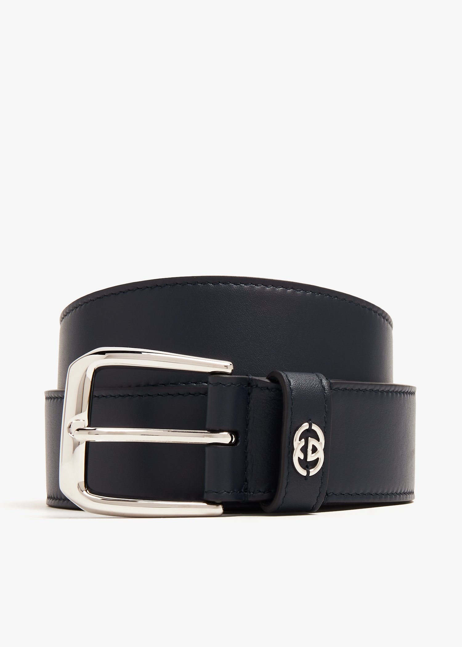 

Interlocking G square buckle belt, Blue