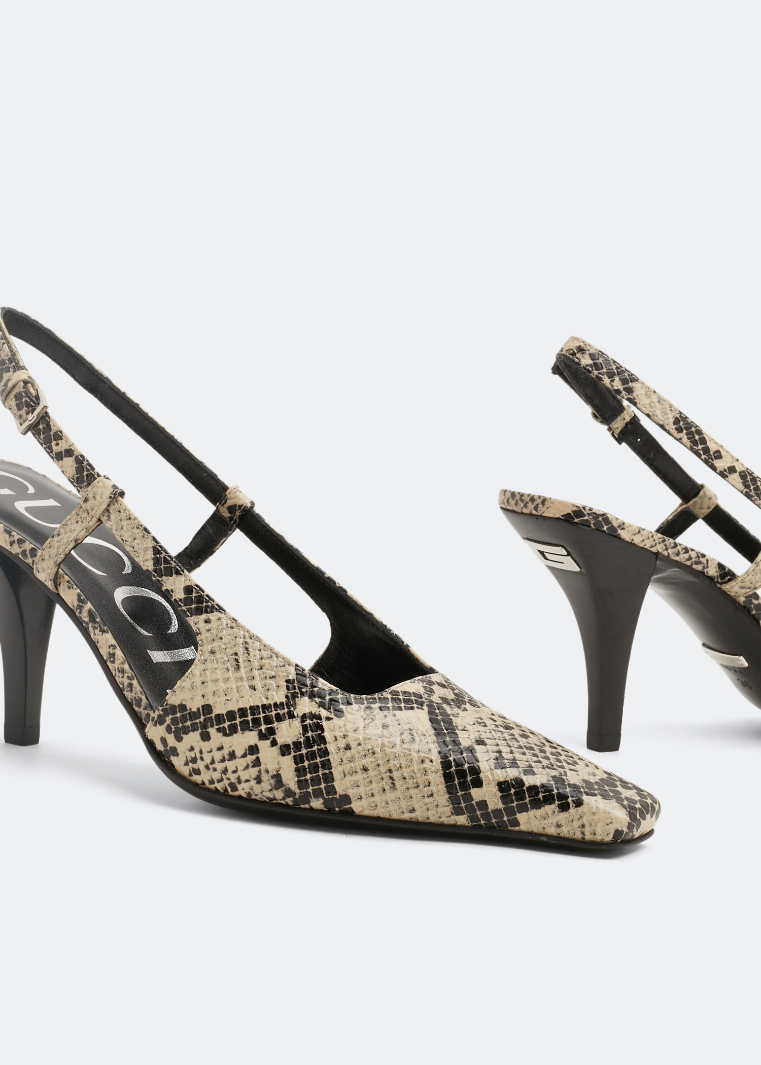 

Python mid-heel pumps, Animal print