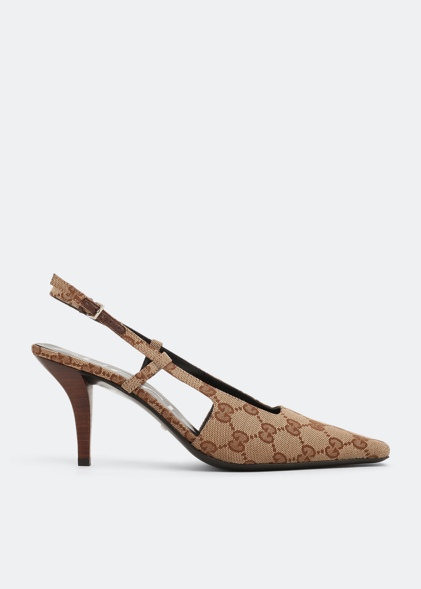 

GG sling-back pumps, Beige