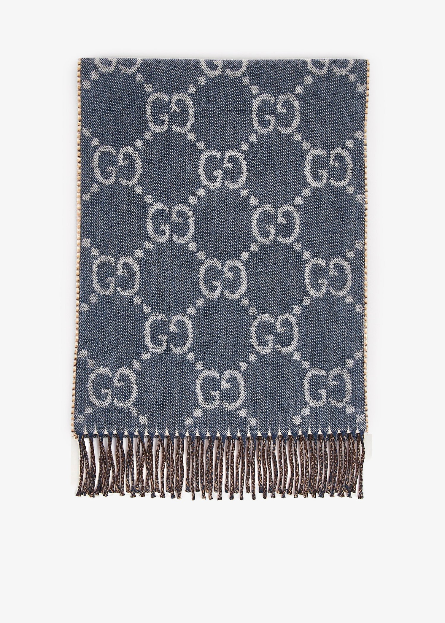 

GG jacquard knit scarf, Prints