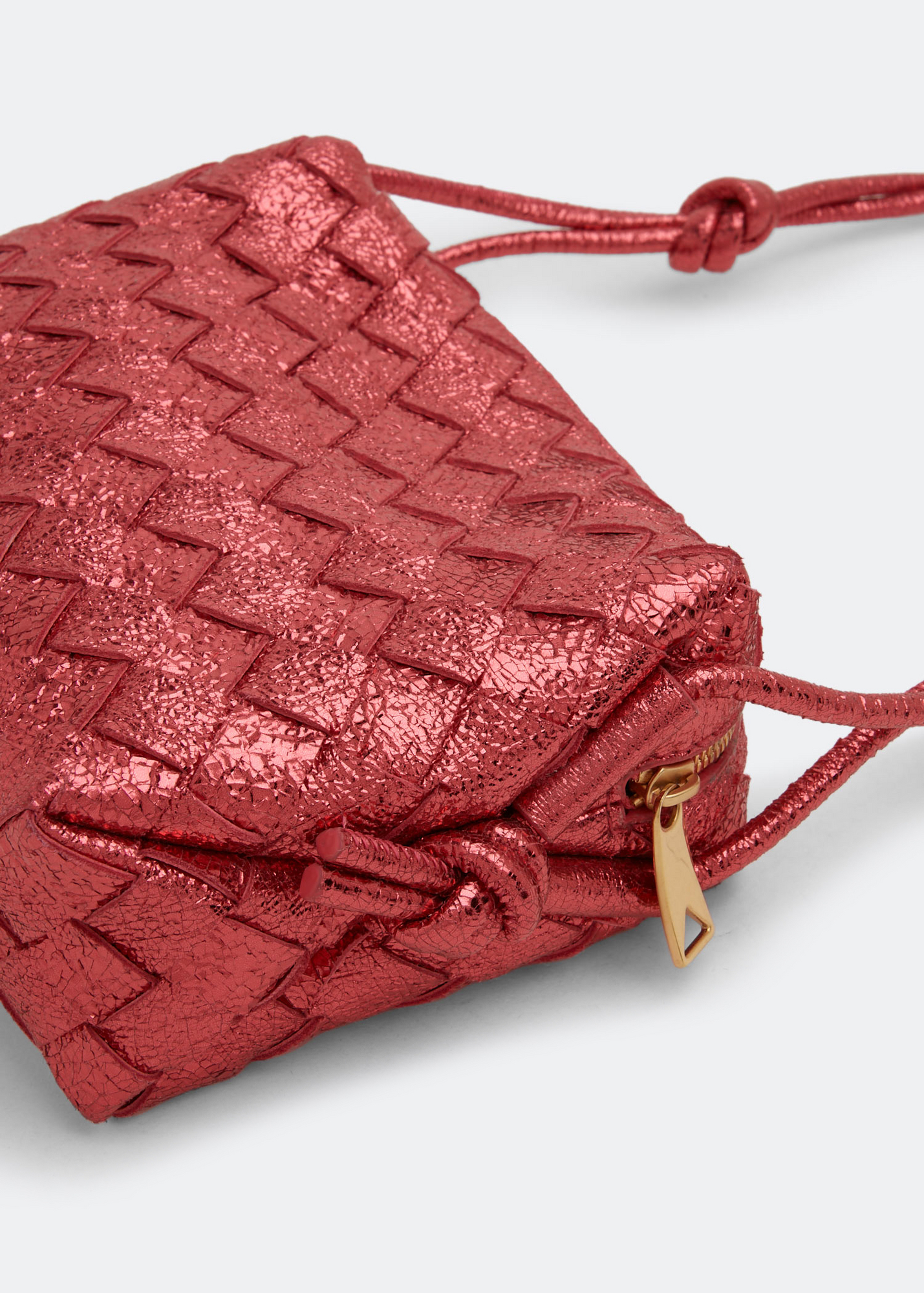 Bottega veneta red online pouch