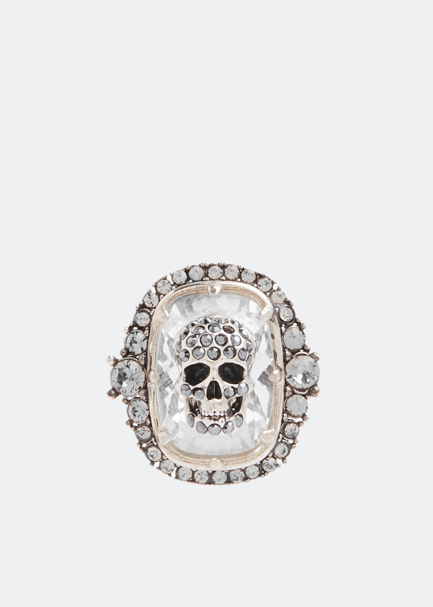 Alexander McQueen Skull drop sneaker charm for Women - Silver in 