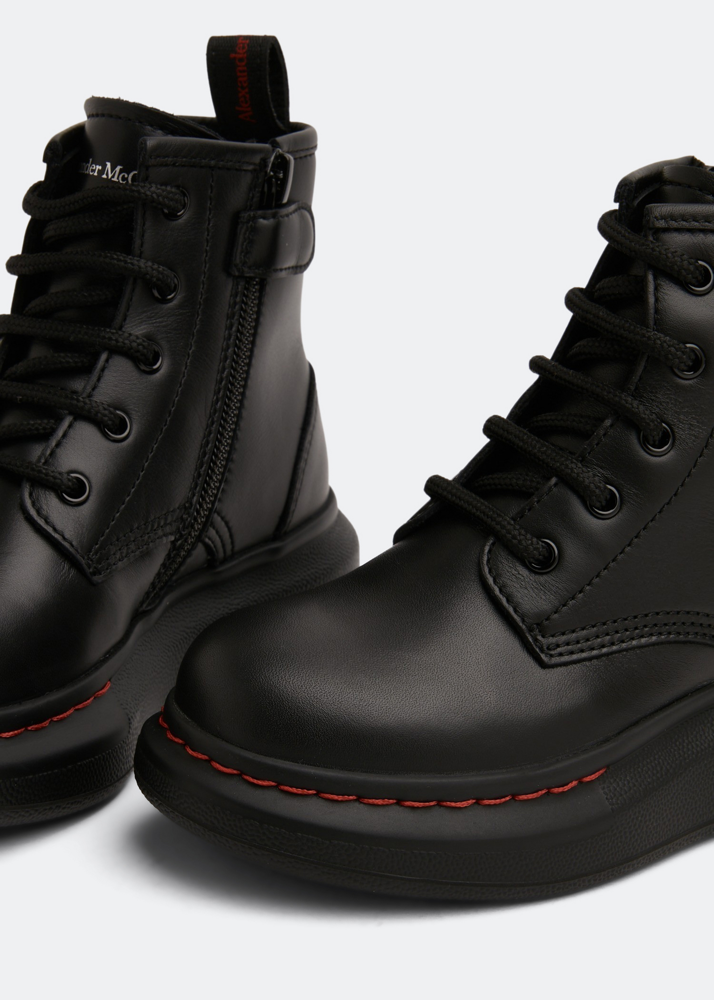 

Hybrid lace-up boots, Black