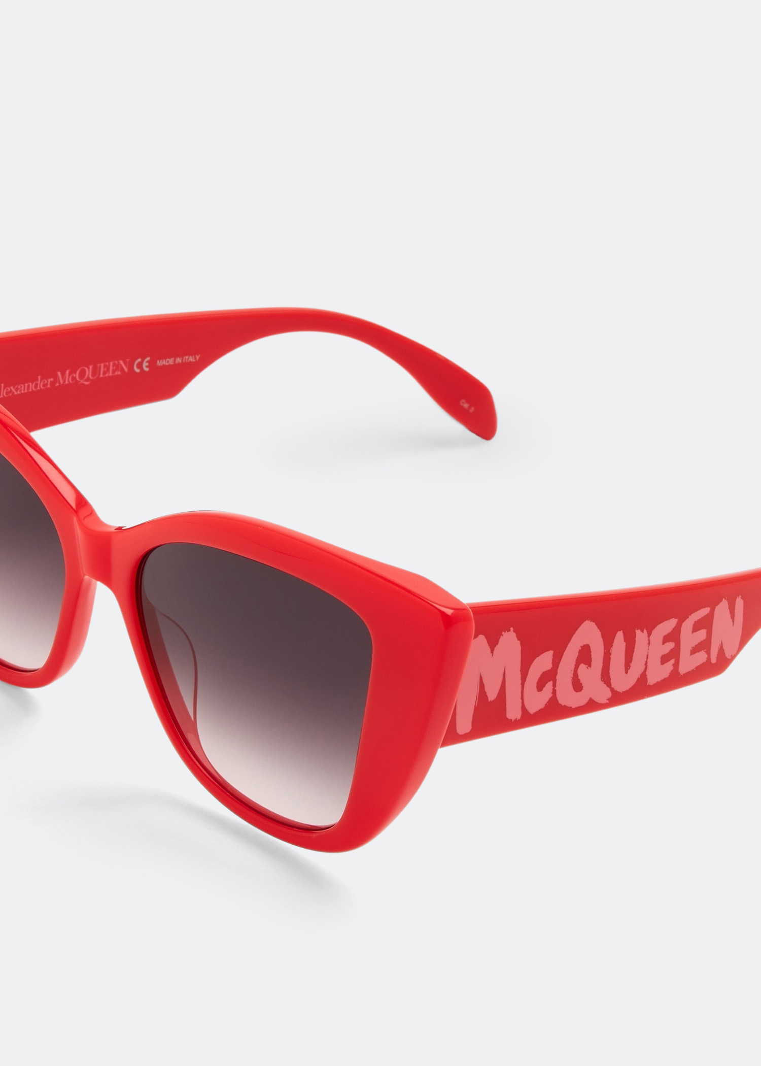 

McQueen Graffiti sunglasses, Red