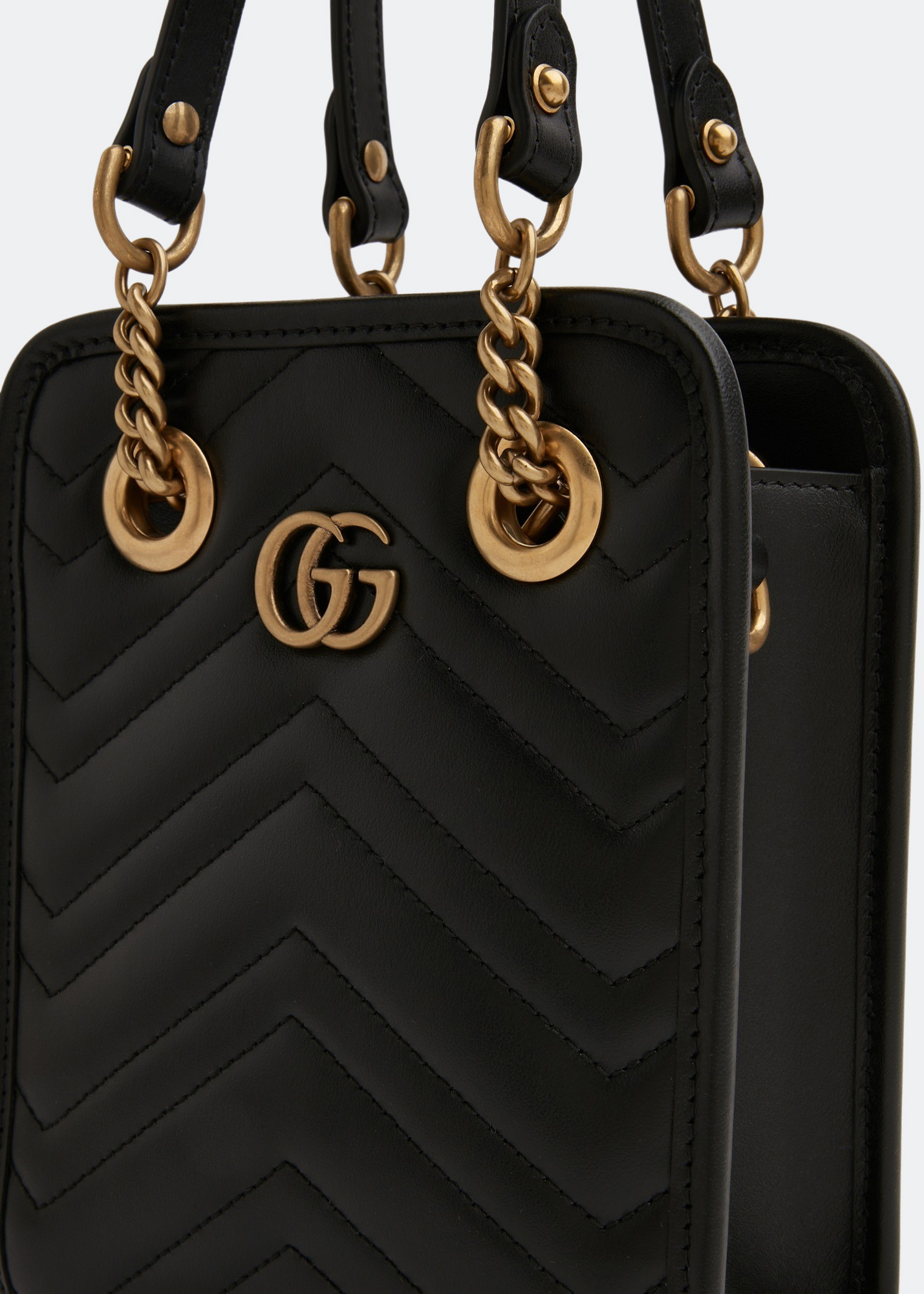 

GG Marmont matelassé mini bag, Black